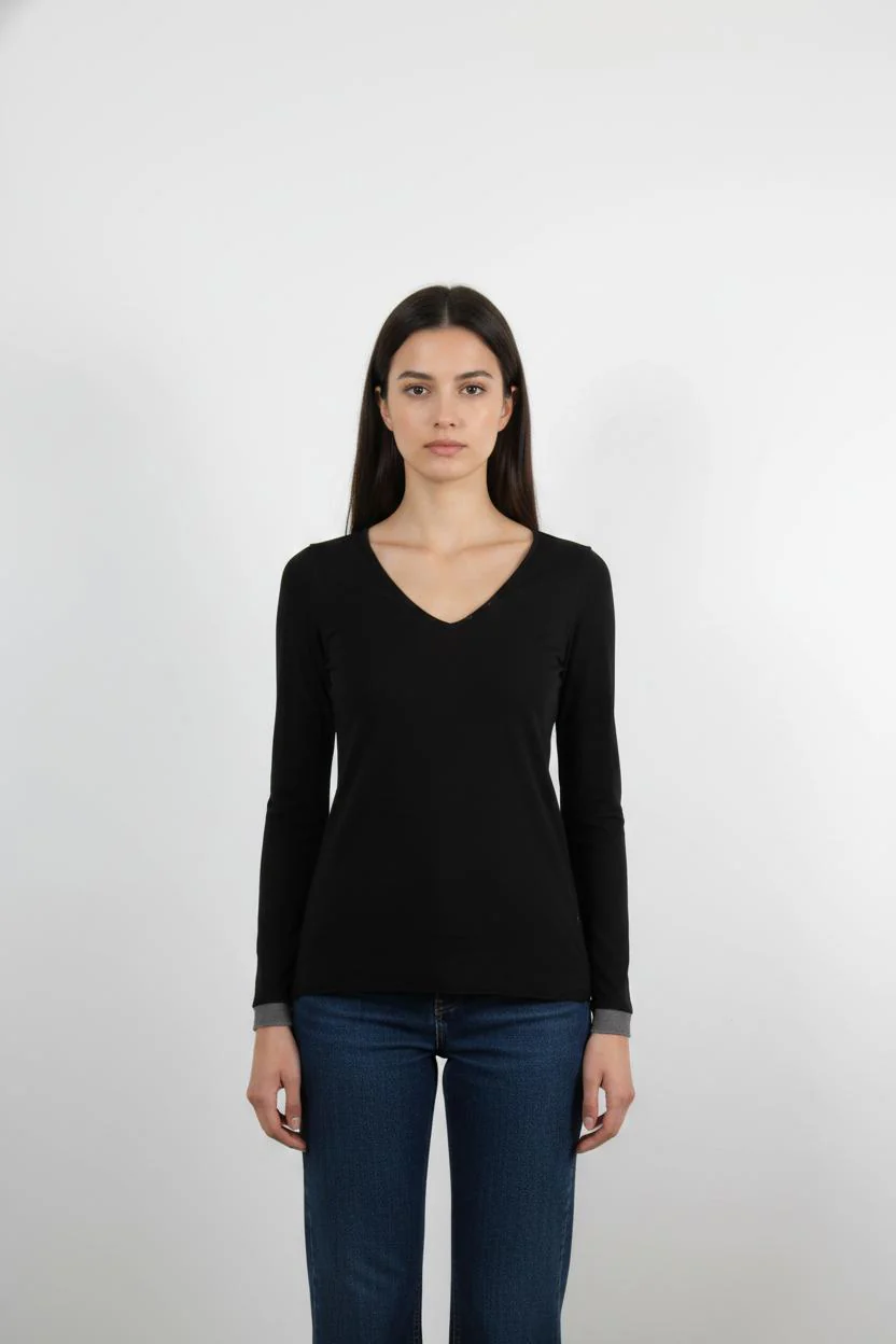 T-shirt Noir - Taille S/36