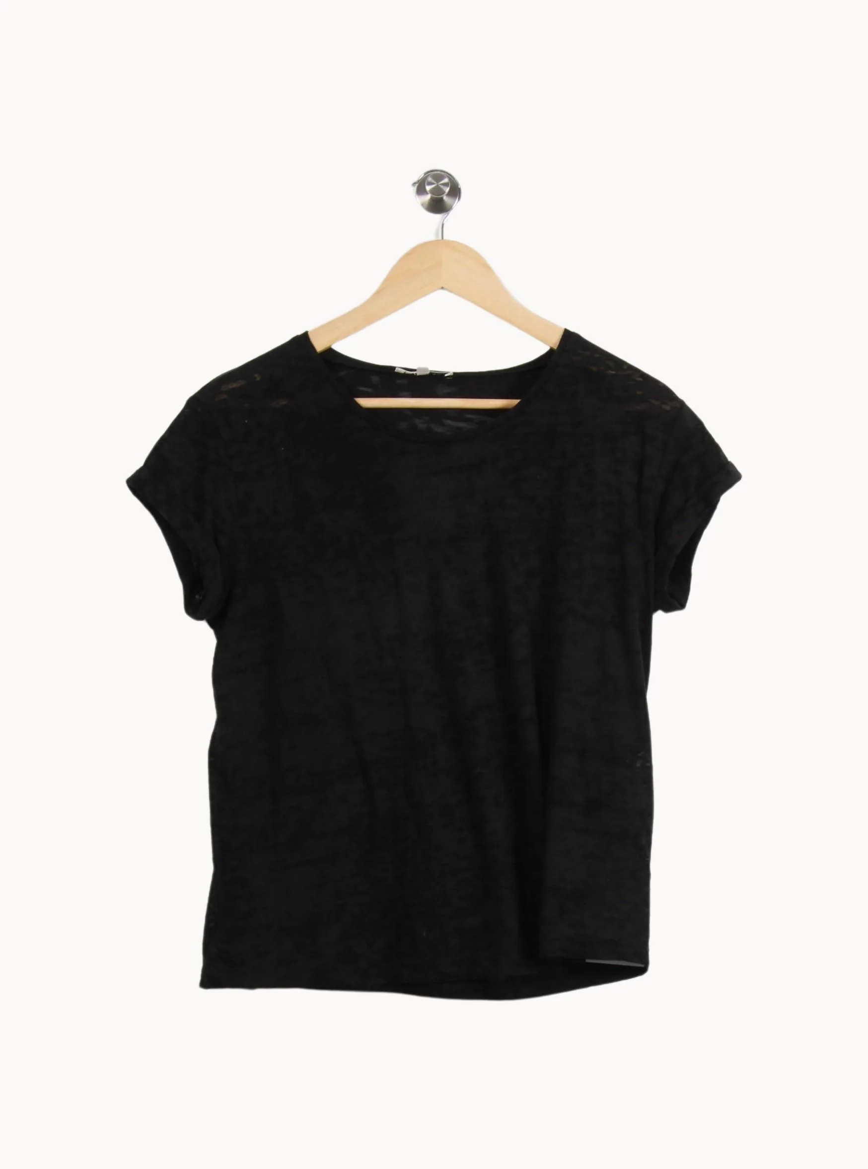T-shirt Noir - Taille S/36 - Image 2