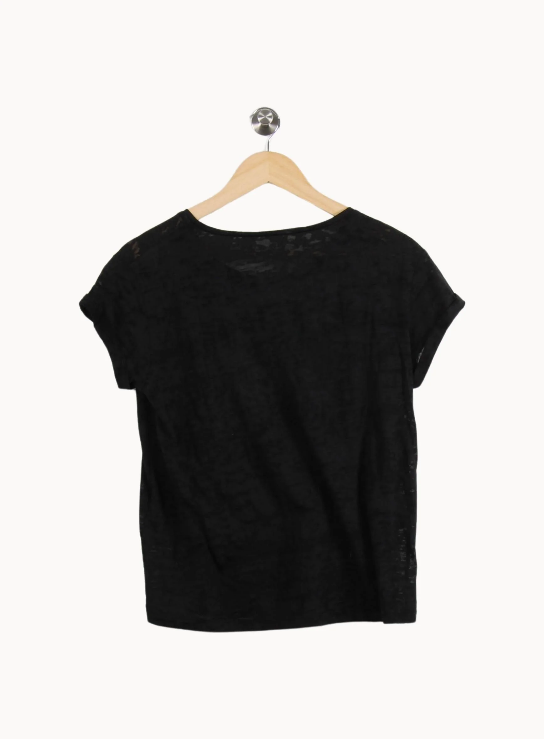 T-shirt Noir - Taille S/36 - Image 4