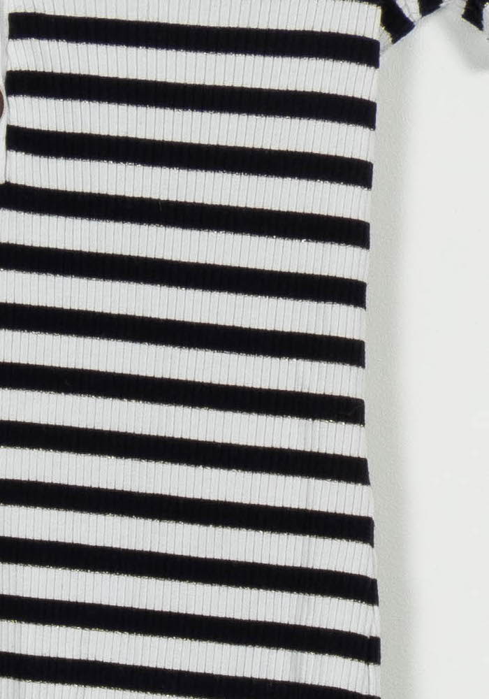 T-shirt Rayé Noir et Blanc - Taille XS/34 - Image 3