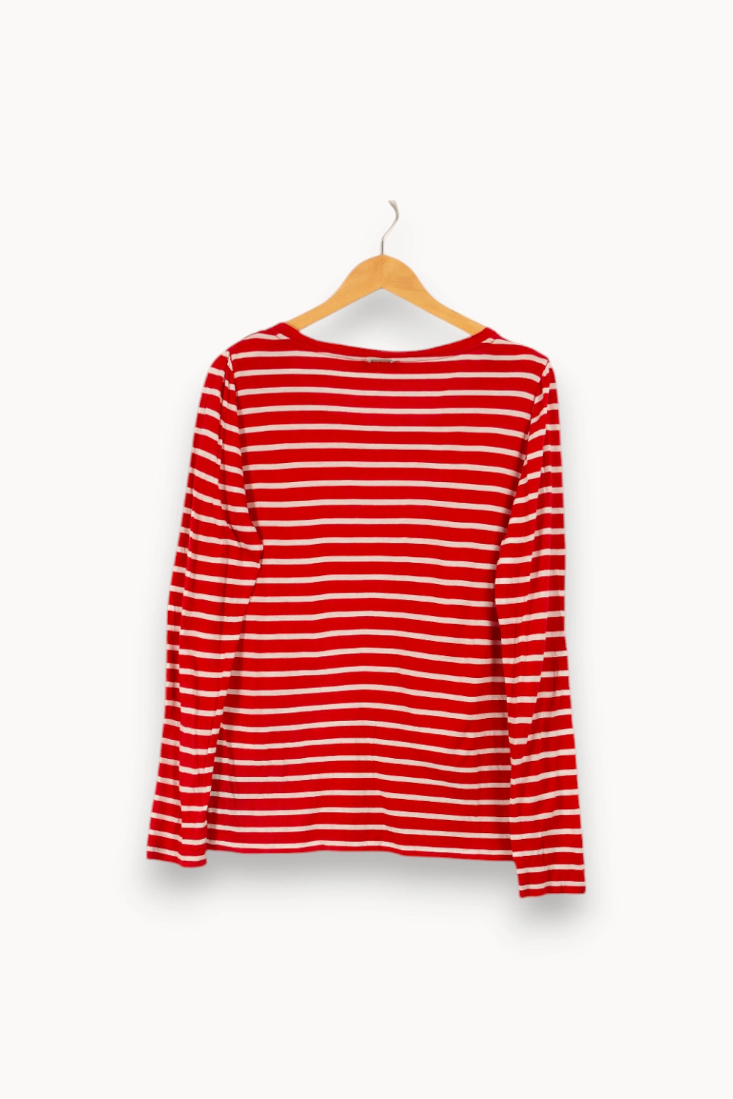 T-shirt rouge et blanc rayé - Taille XXL/44 - Image 4