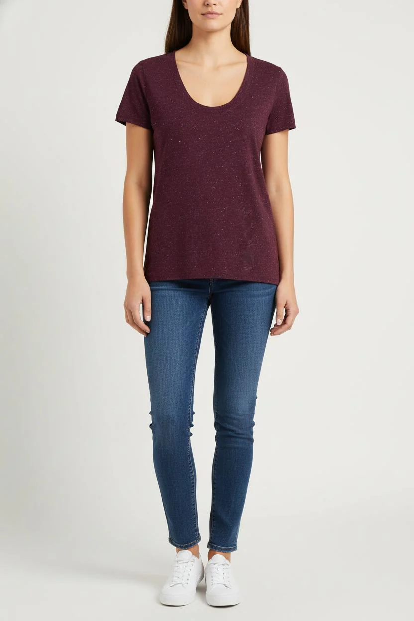 T-shirt Violet - Taille L/40