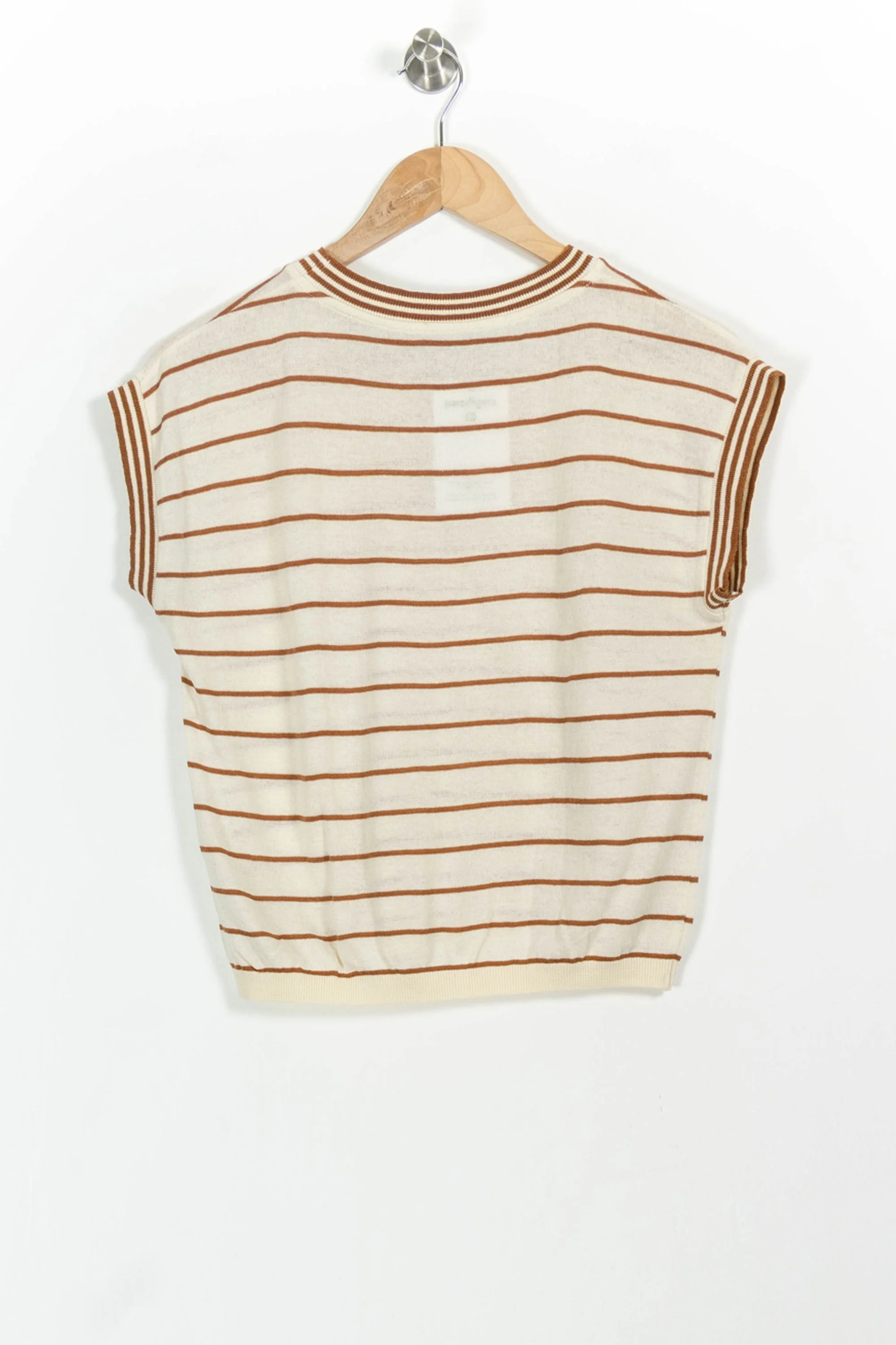 Tee-shirt Beige et Marron - Taille XS/34 - Image 4