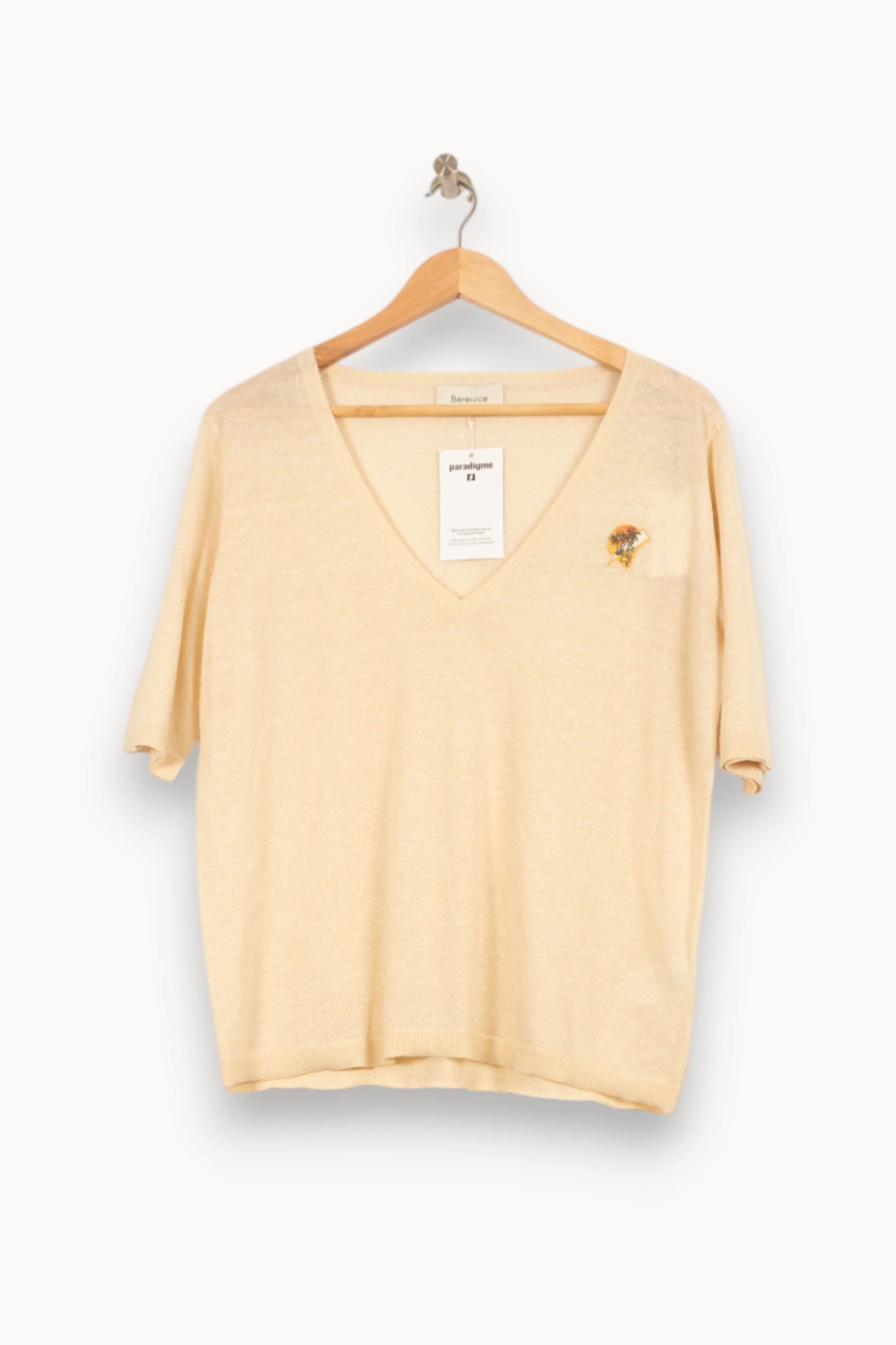 Tee-shirt Beige - Taille S/36 - Image 2