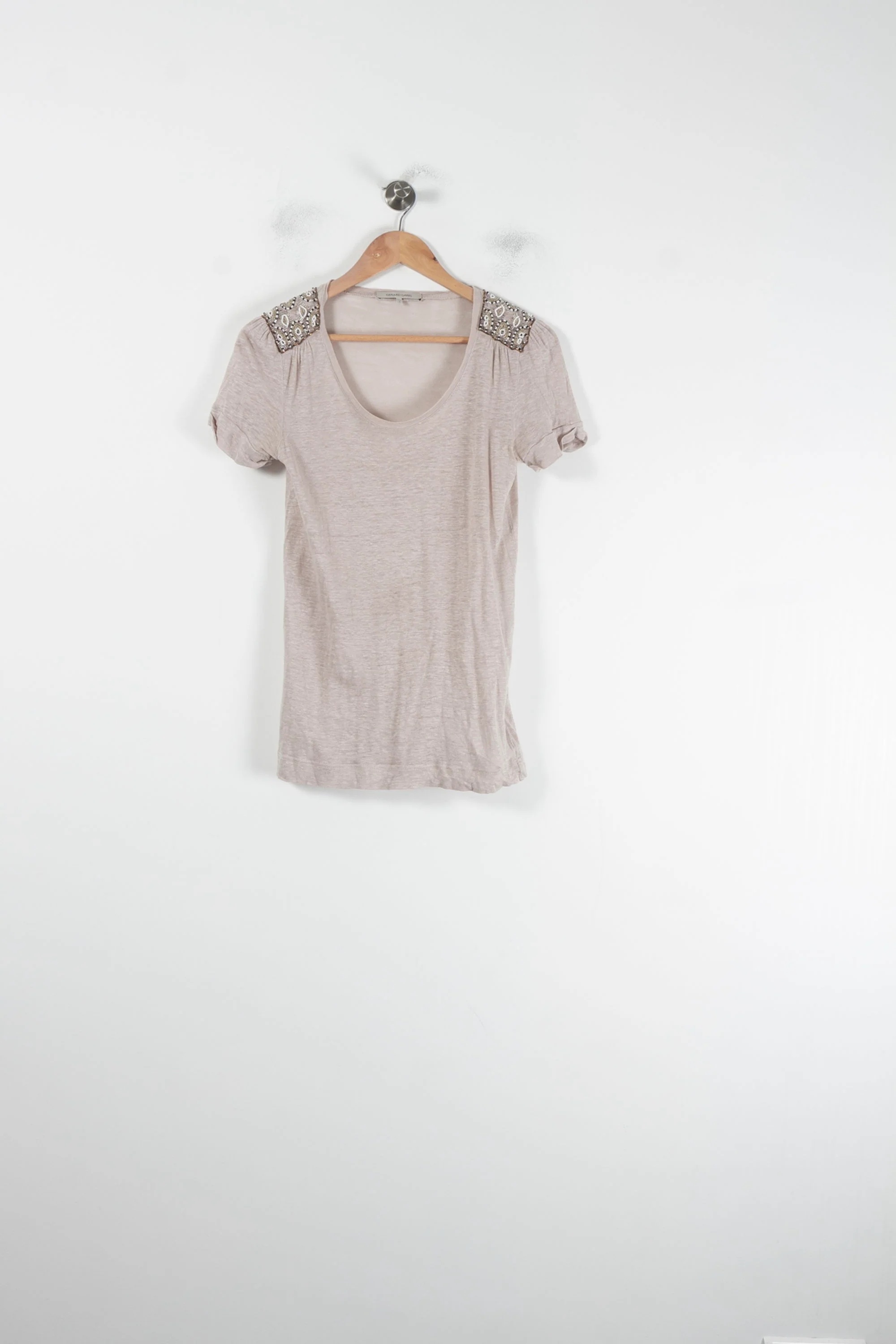 Tee-shirt Beige - Taille S/36 - Image 2