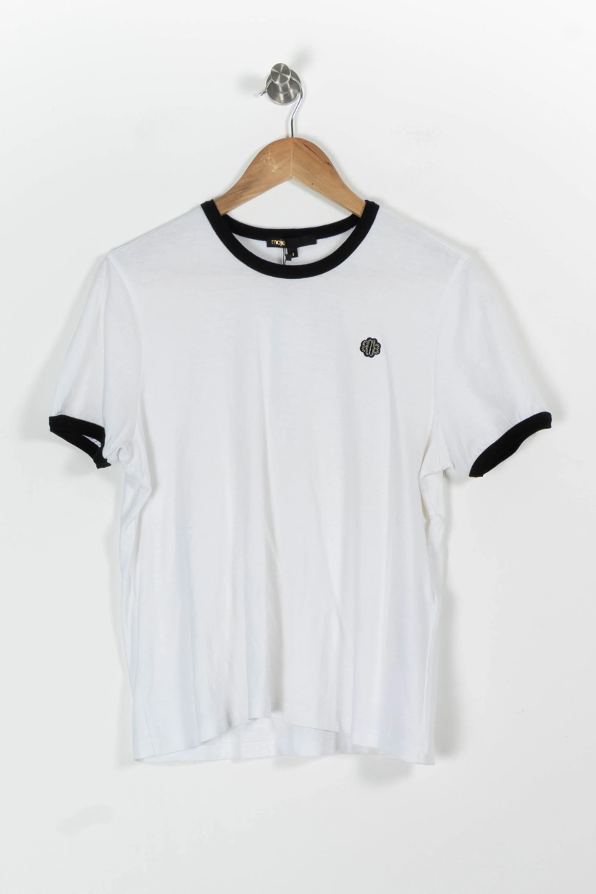 Tee shirt Blanc et Noir - Taille L/40 - Image 2