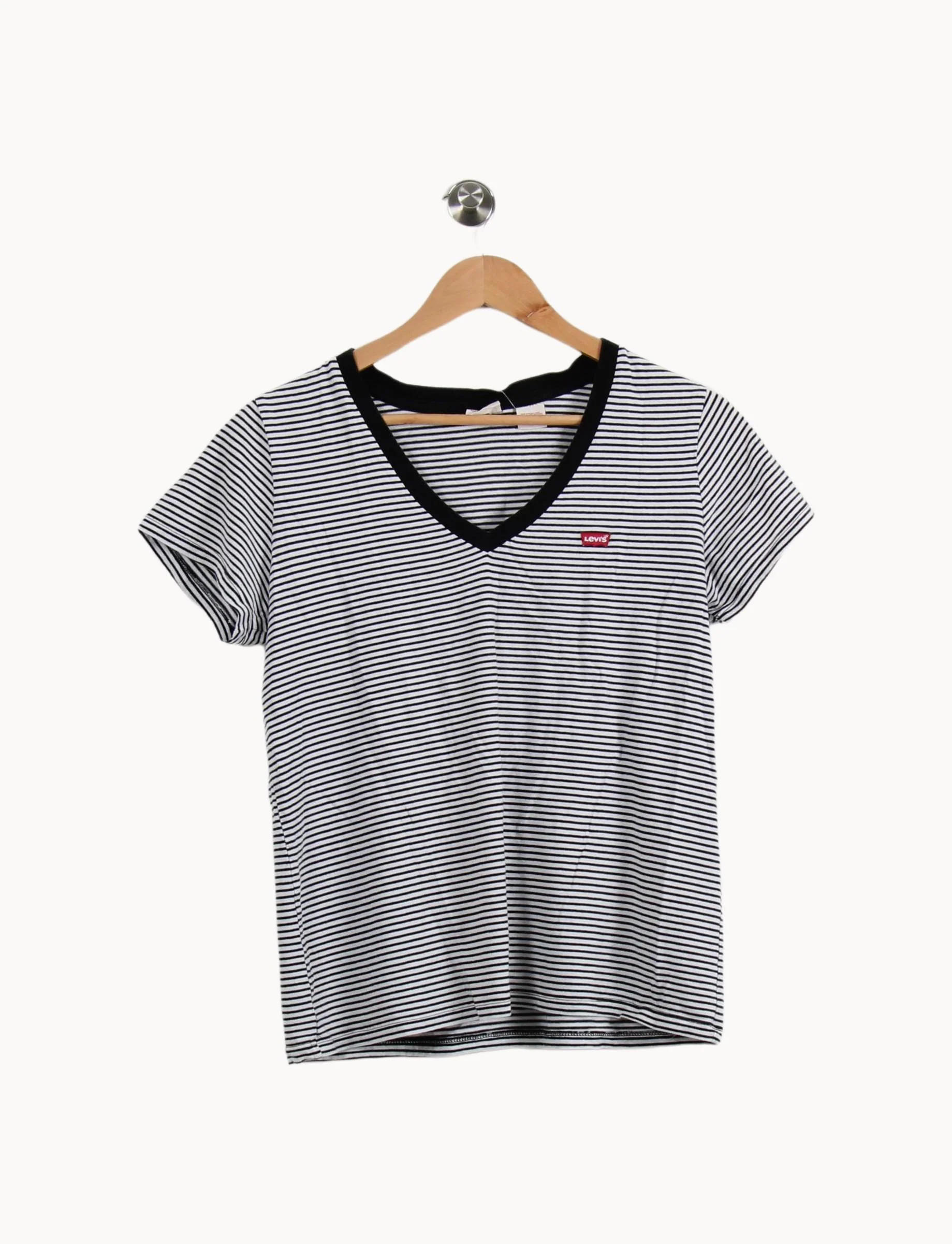 Tee-shirt Blanc et Noir - Taille M/38 - Image 2
