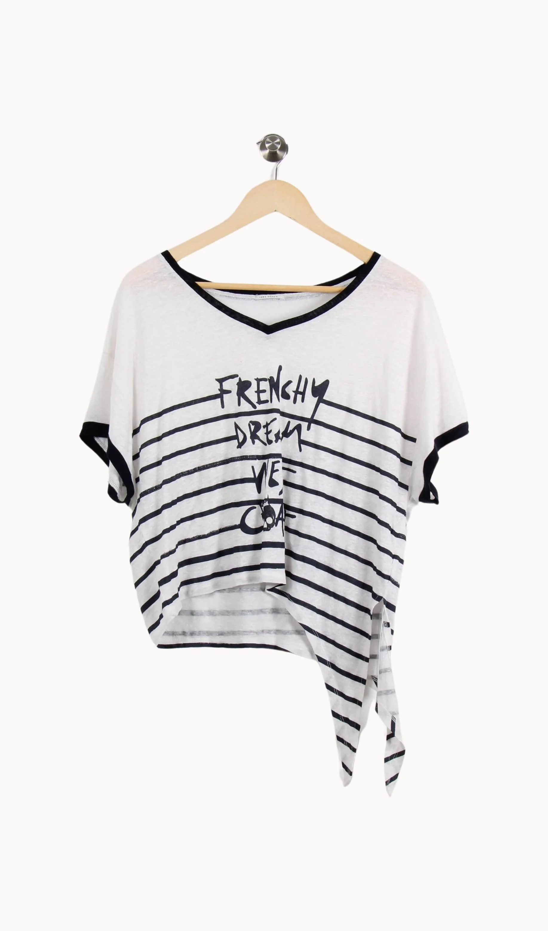 Tee-shirt Blanc et Noir - Taille M/38 - Image 2