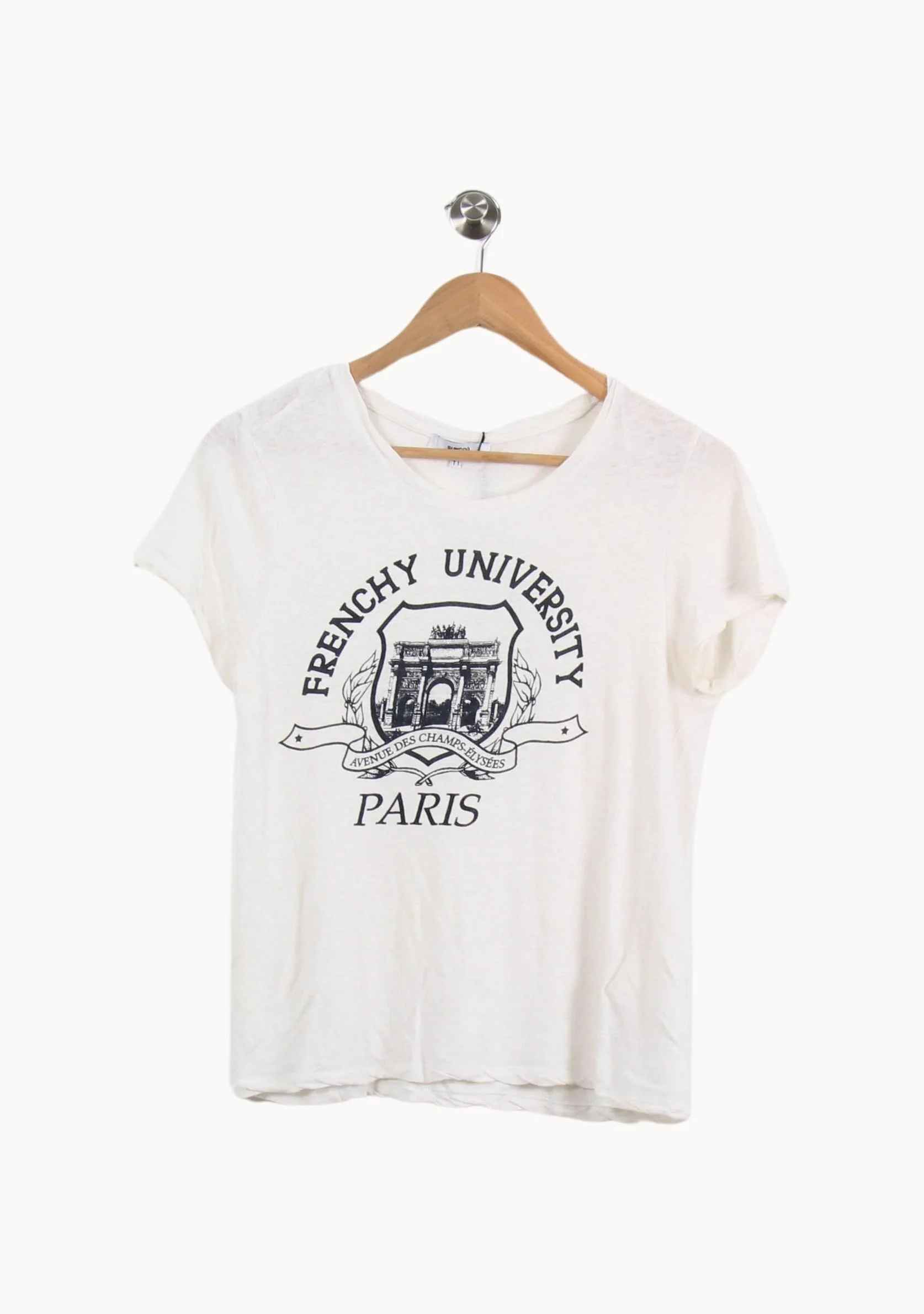 Tee-shirt Blanc et Noir - Taille S/36 - Image 2