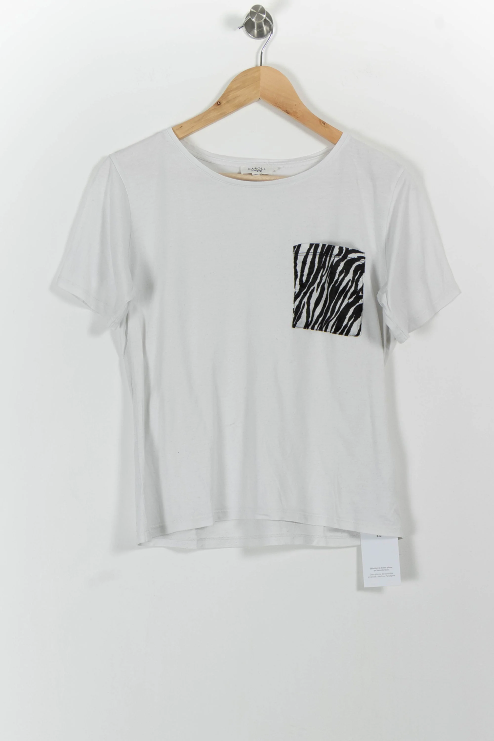 Tee-shirt Blanc et Noir - Taille S/36 - Image 2