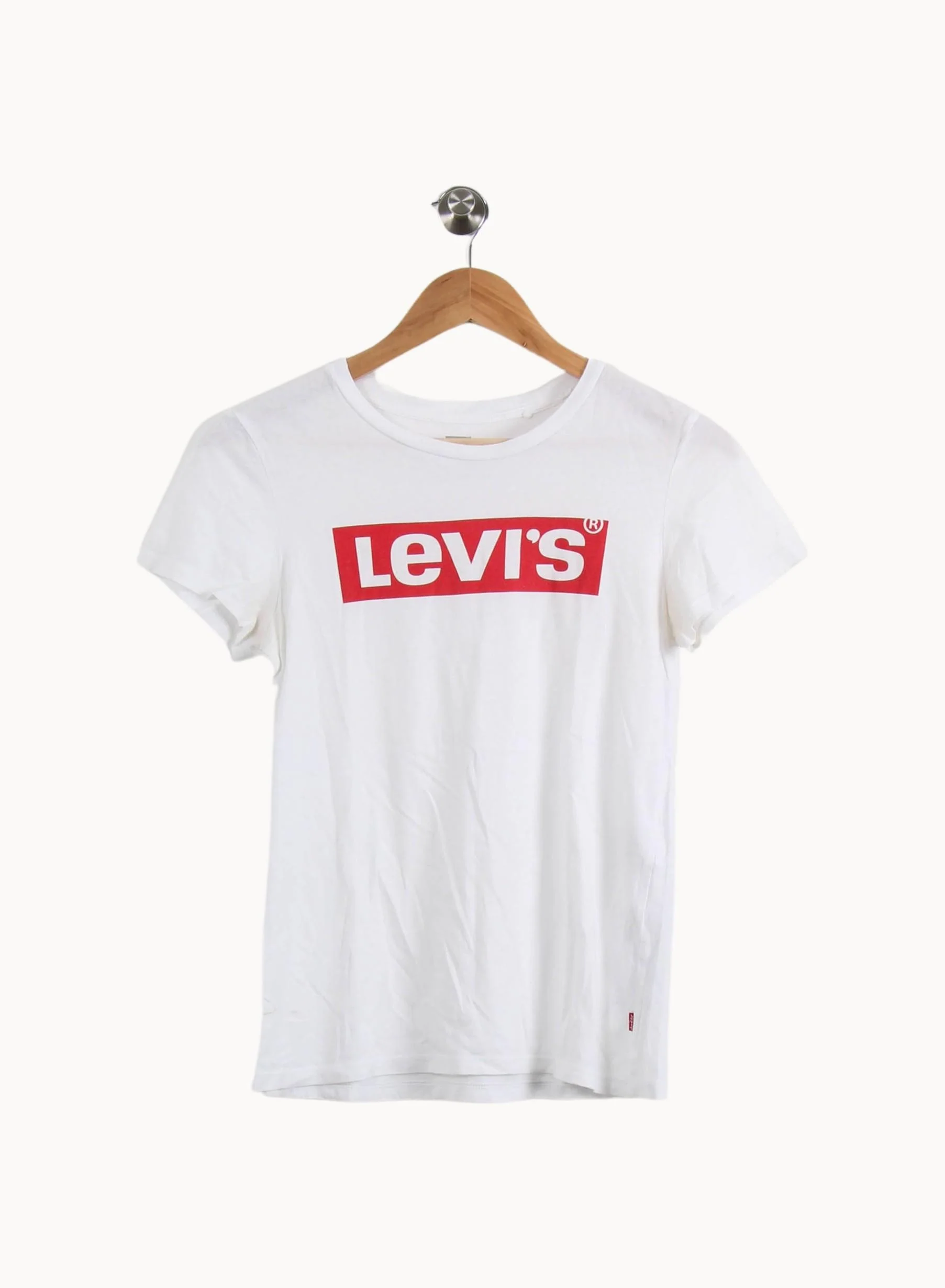 Tee-shirt Blanc et Rouge - Taille XS/34 - Image 2