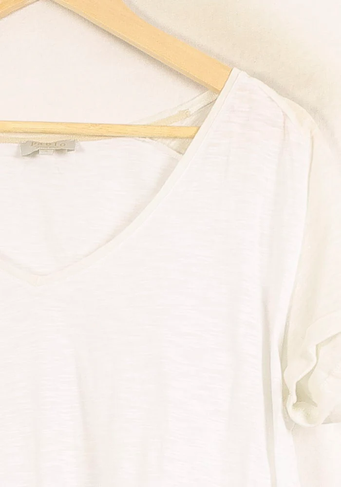 Tee-shirt Blanc - Taille L/40 - Image 3