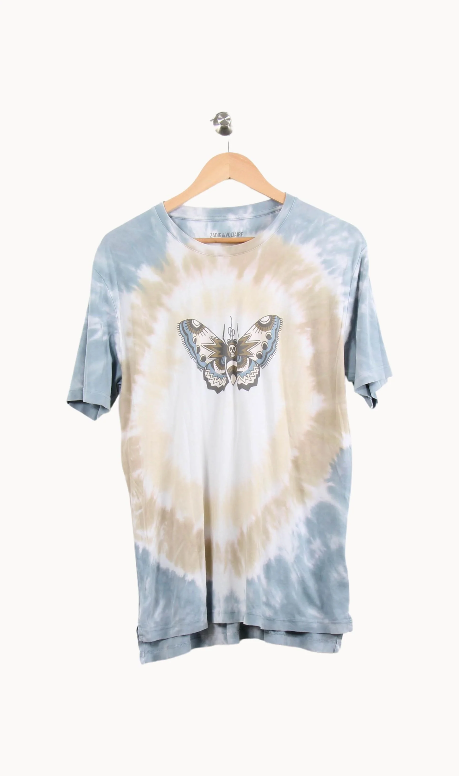 Tee-shirt Bleu et Beige - Taille S/36 - Image 2