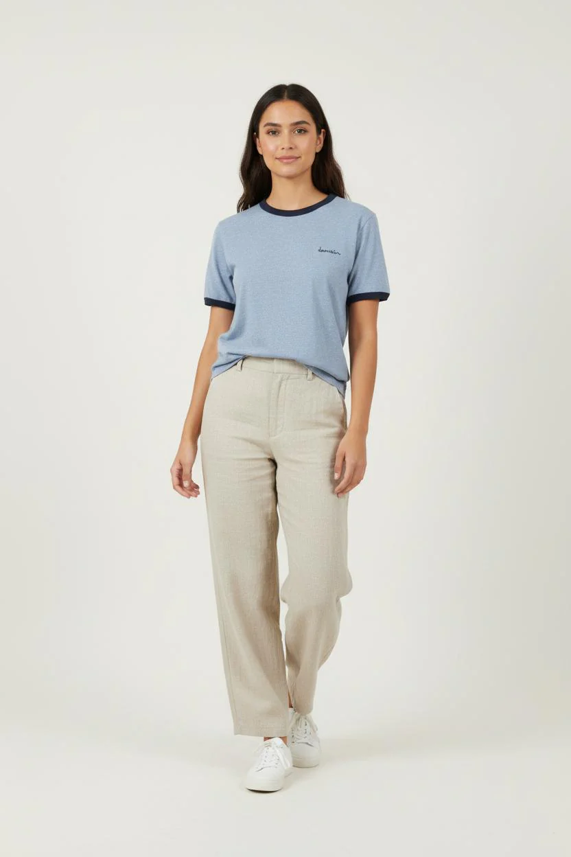 Tee-shirt Bleu et Bleu Marine - Taille L/40