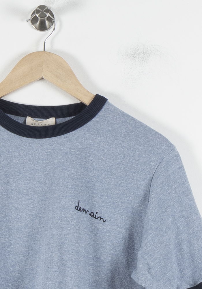Tee-shirt Bleu et Bleu Marine - Taille L/40 - Image 3