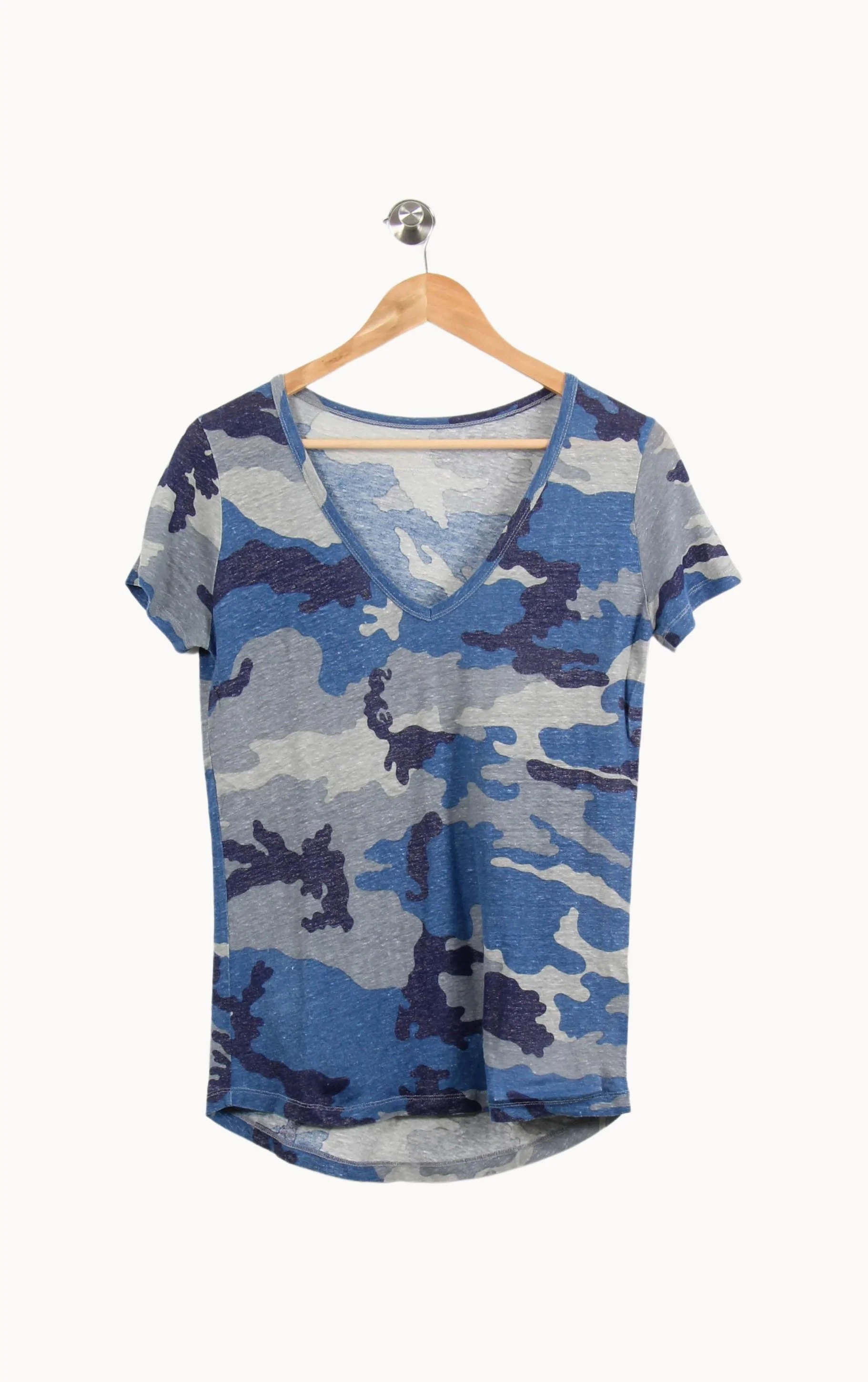 Tee-shirt Bleu et Gris - Taille S/36 - Image 2