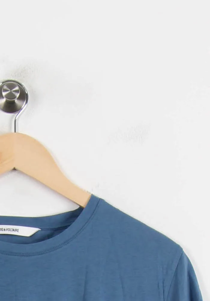 Tee-shirt Bleu - Taille XS/34 - Image 3