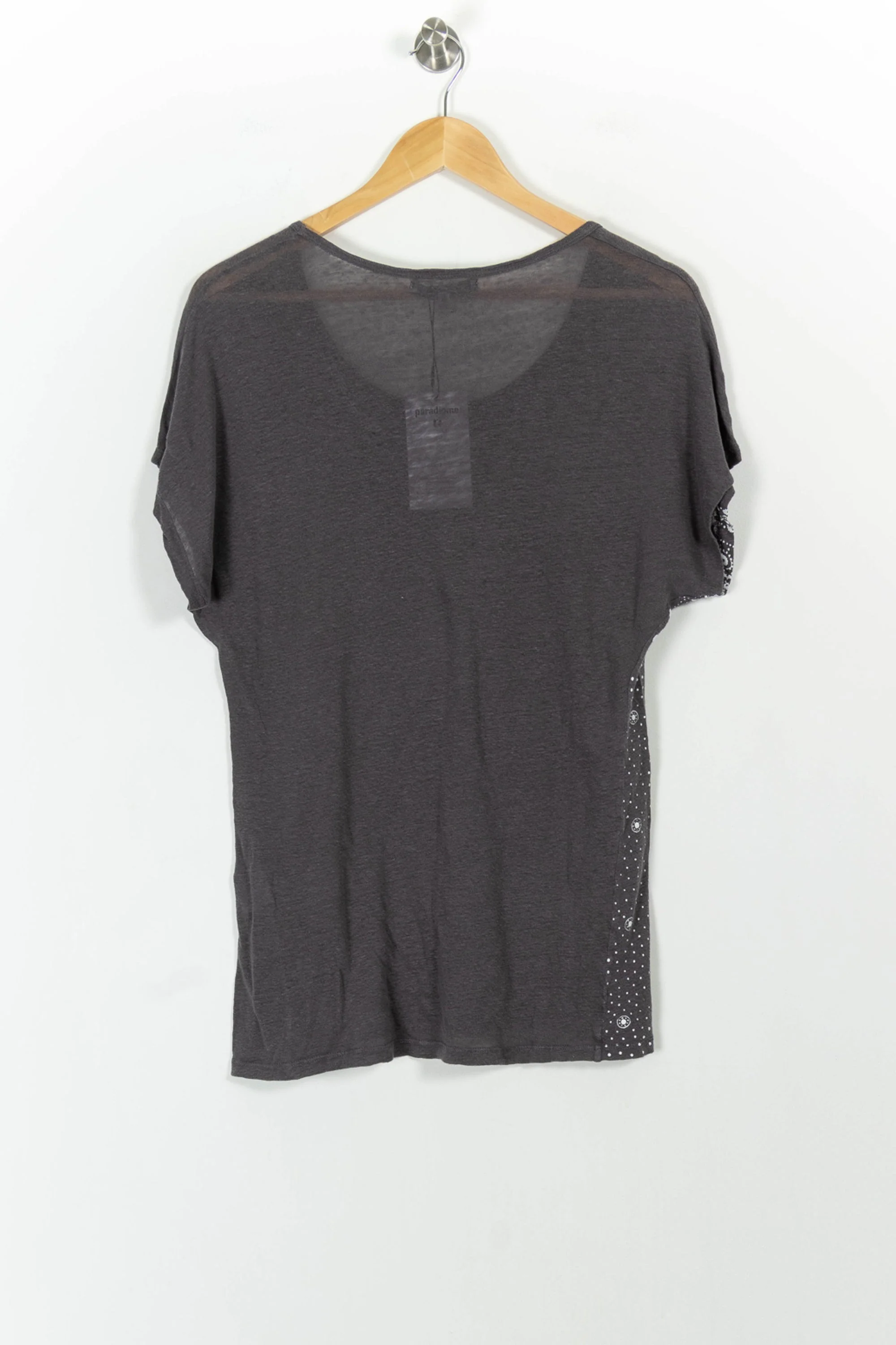 Tee-shirt Gris et Blanc - Taille S/36 - Image 4