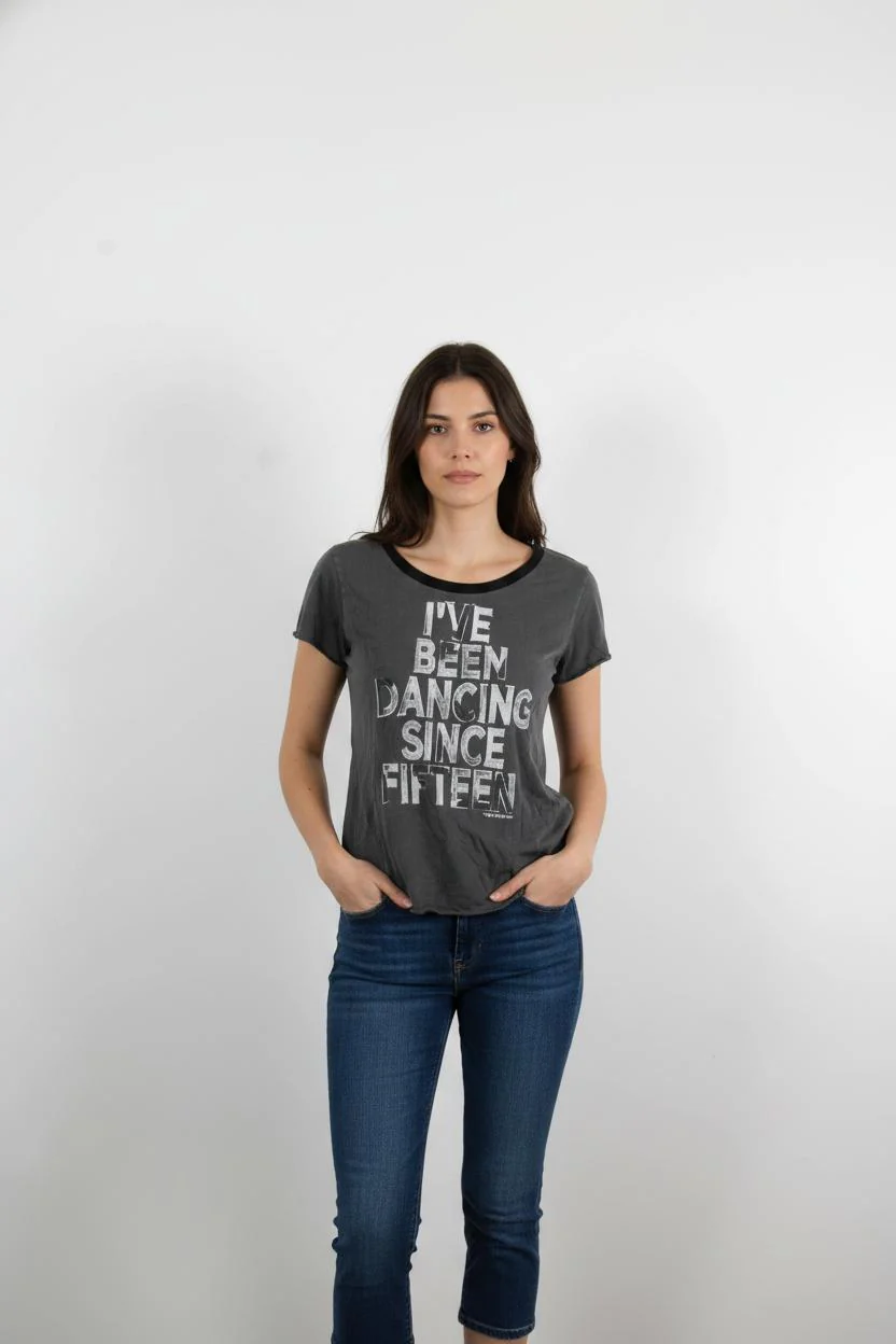 Tee-shirt Gris et Noir - Taille L/40
