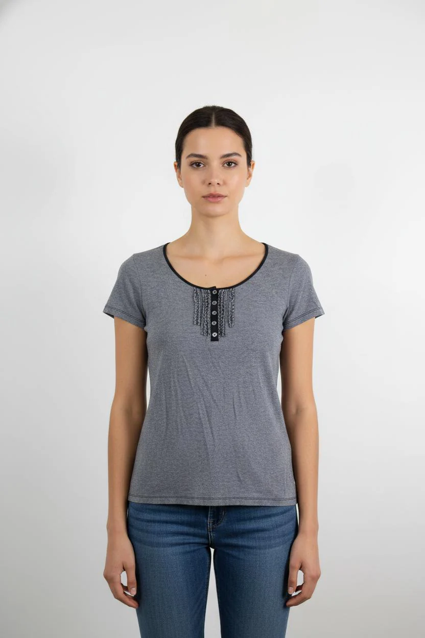 Tee-shirt Gris - Taille M/38