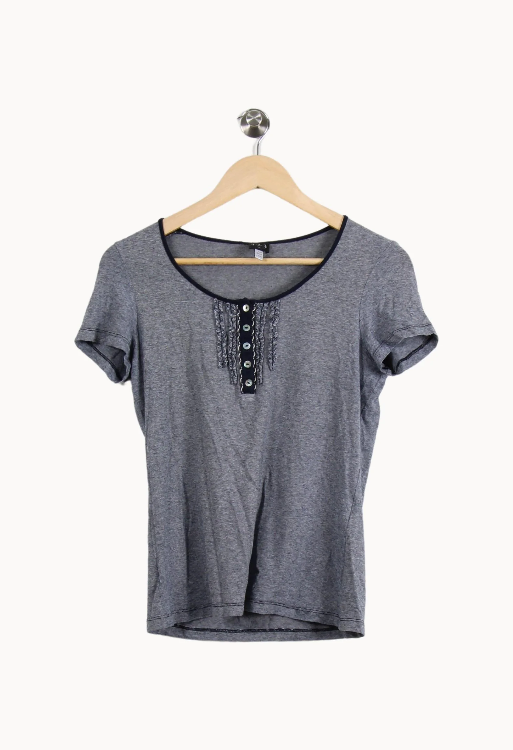 Tee-shirt Gris - Taille M/38 - Image 2
