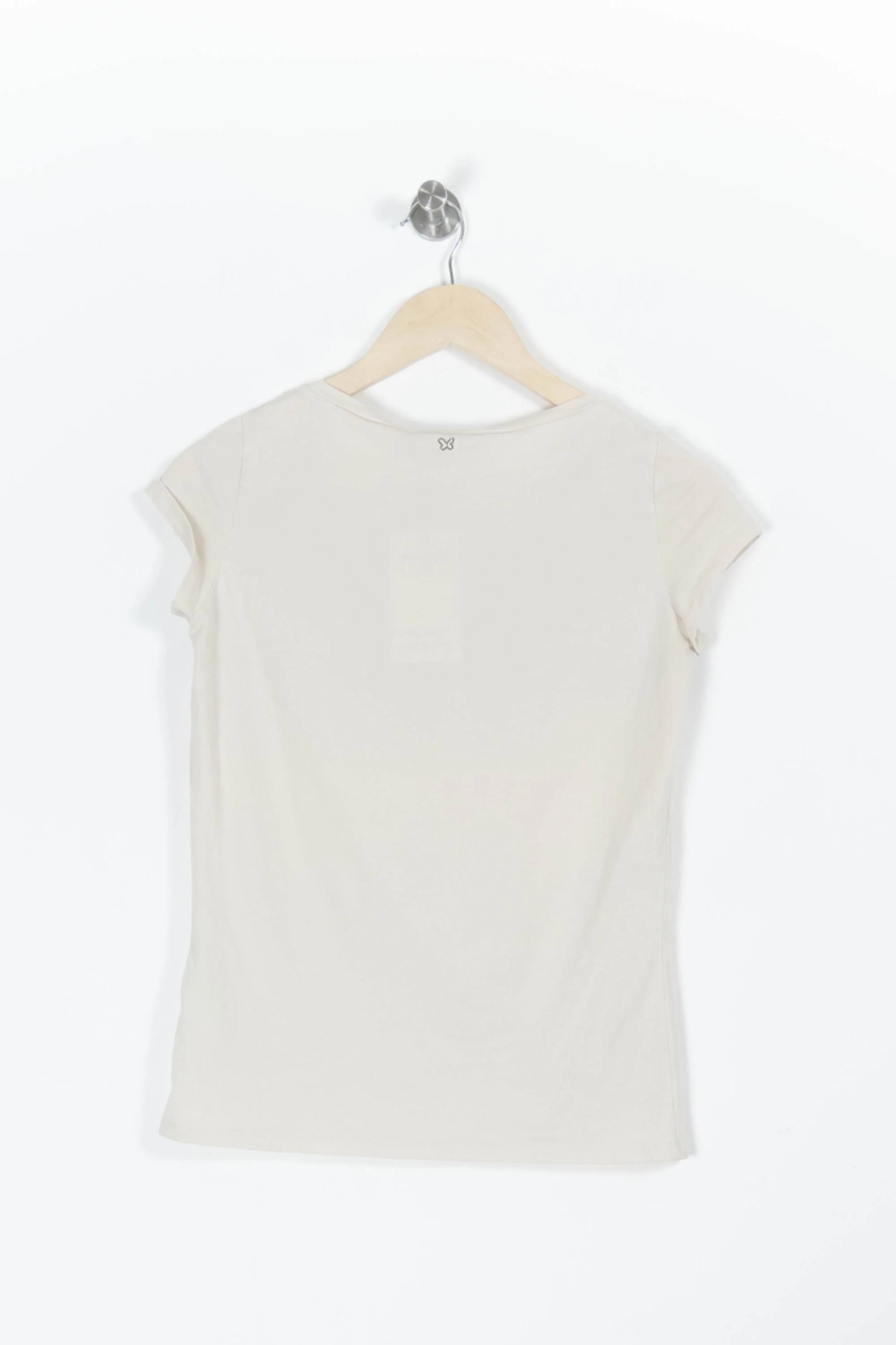 Tee-shirt Manche Courte Beige et Noir - Taille S/36 - Image 4