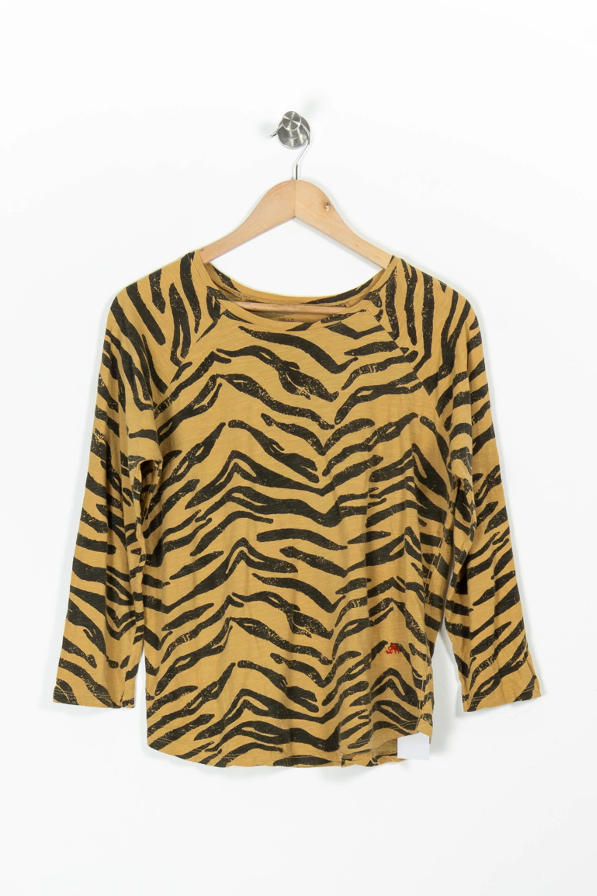 Tee-shirt manches longues beige et noir - Taille S/36 - Image 2