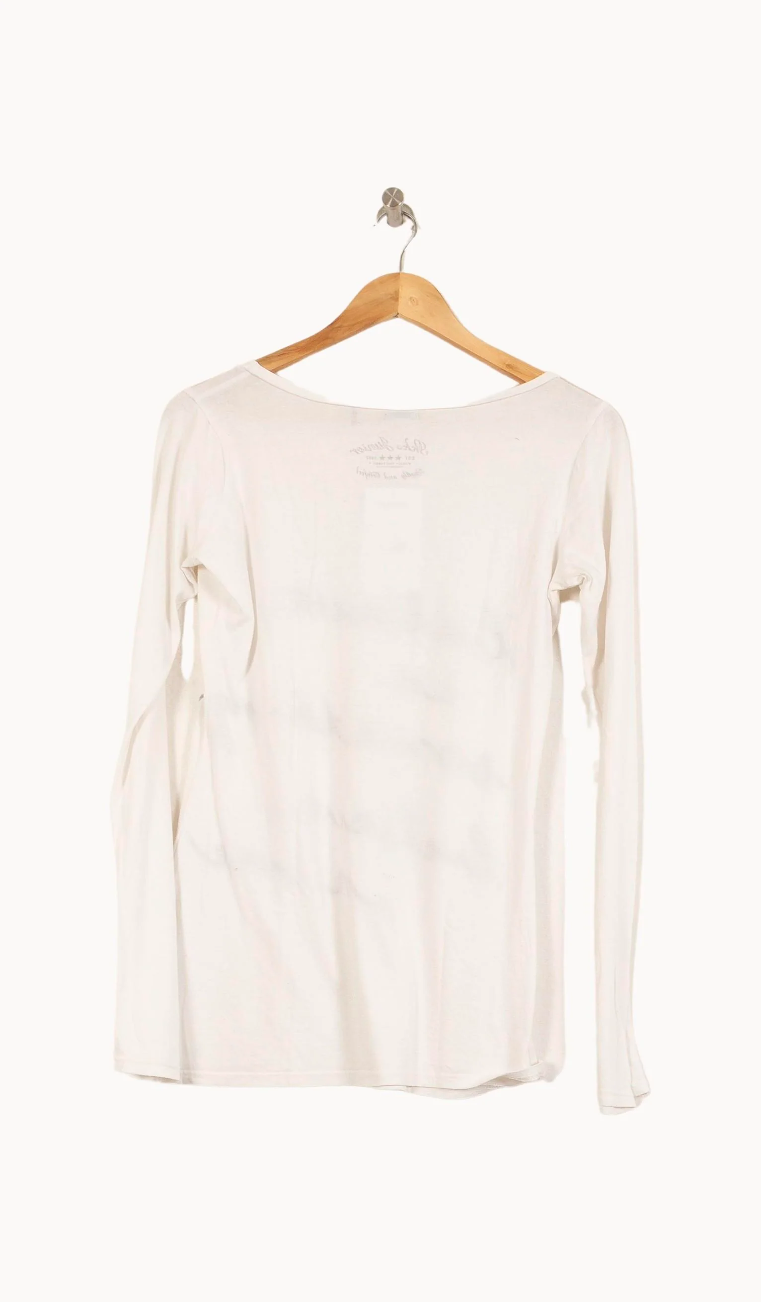 Tee-shirt Manches Longues Blanc - Taille L/40 - Image 4