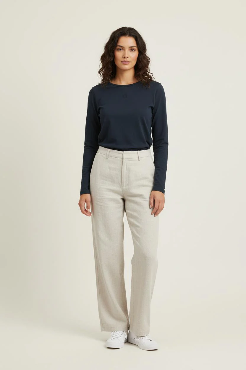 Tee-shirt Manches Longues Bleu - Taille S/36