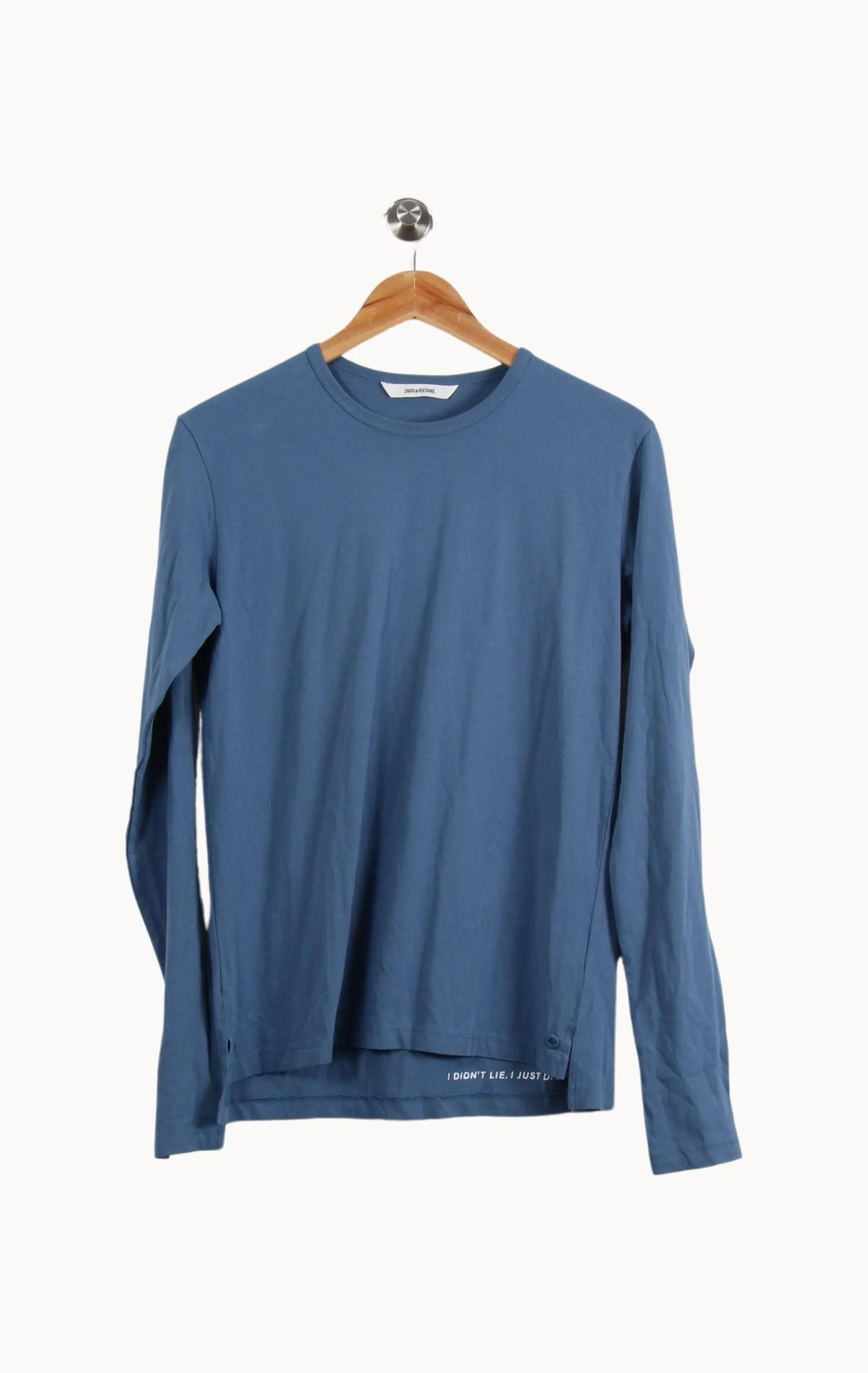 Tee-shirt Manches Longues Bleu - Taille XS/34 - Image 2