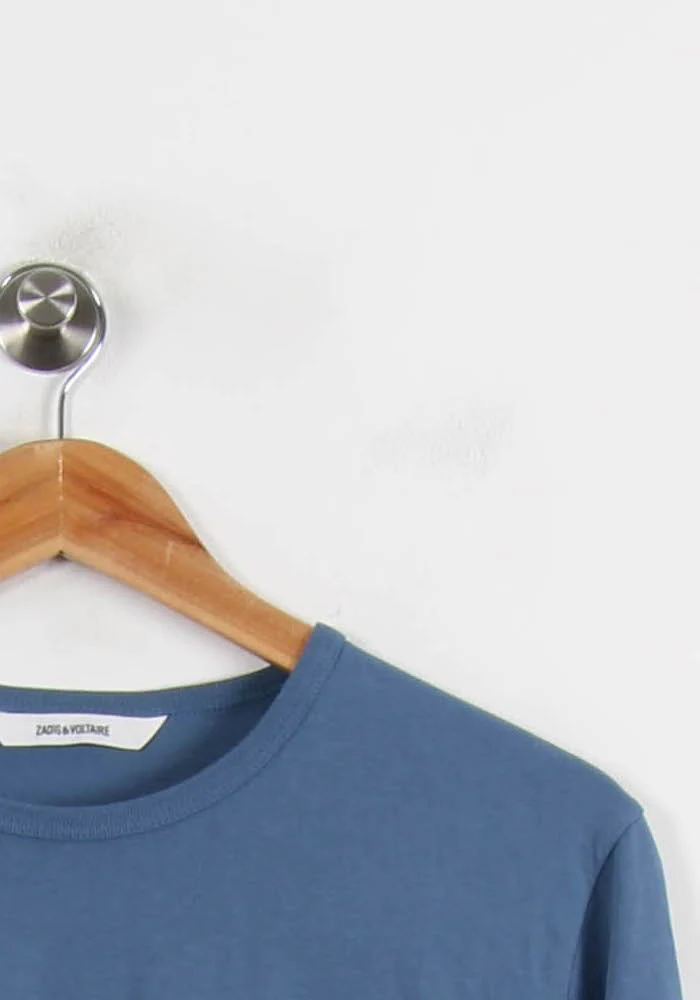 Tee-shirt Manches Longues Bleu - Taille XS/34 - Image 3