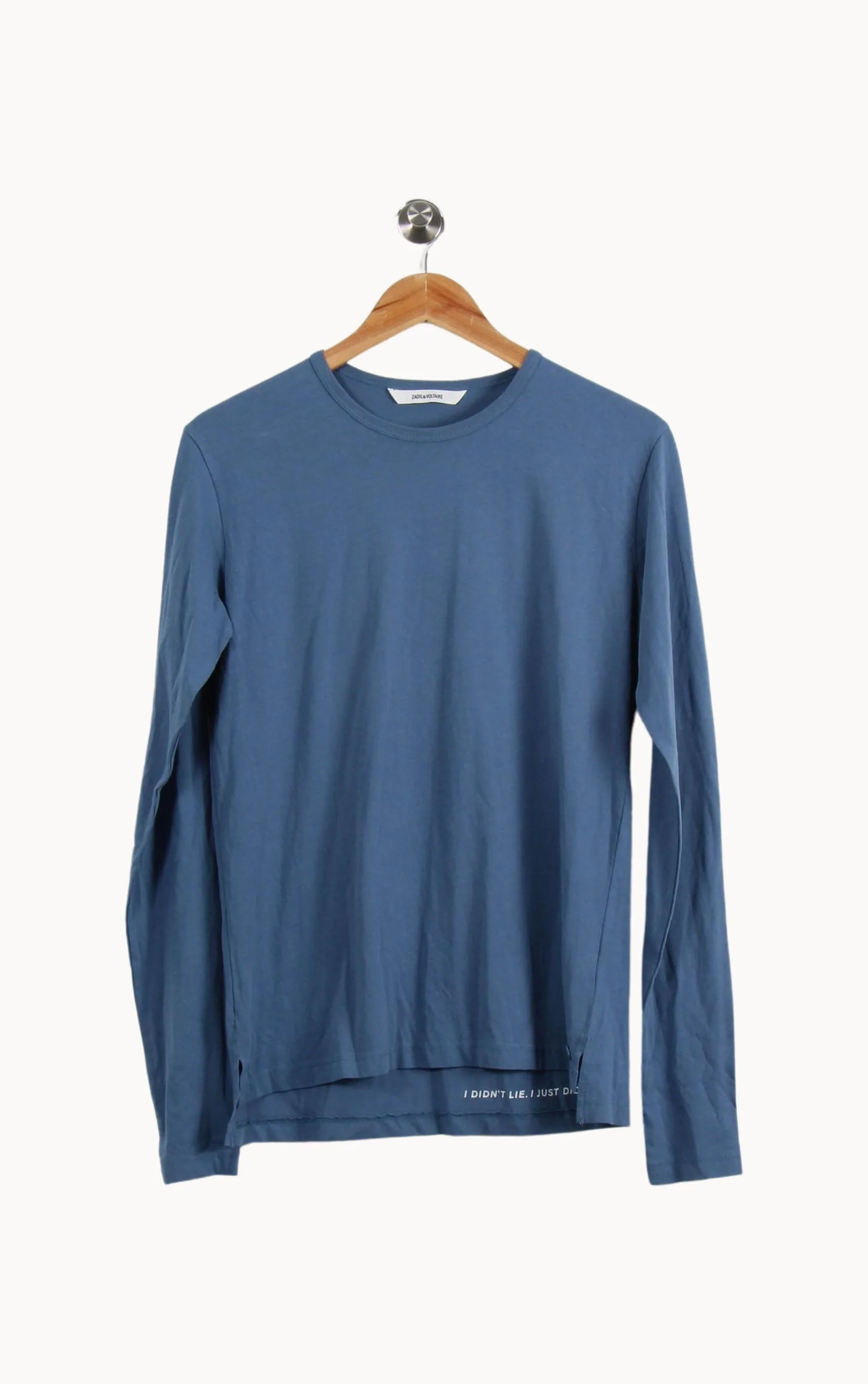 Tee-shirt Manches Longues Bleu - Taille XS/34 - Image 2