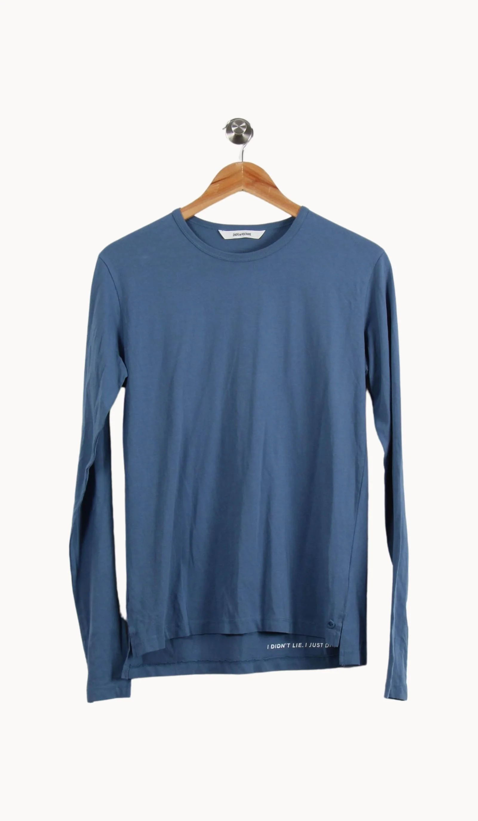 Tee-shirt Manches Longues Bleu - Taille XS/34 - Image 2