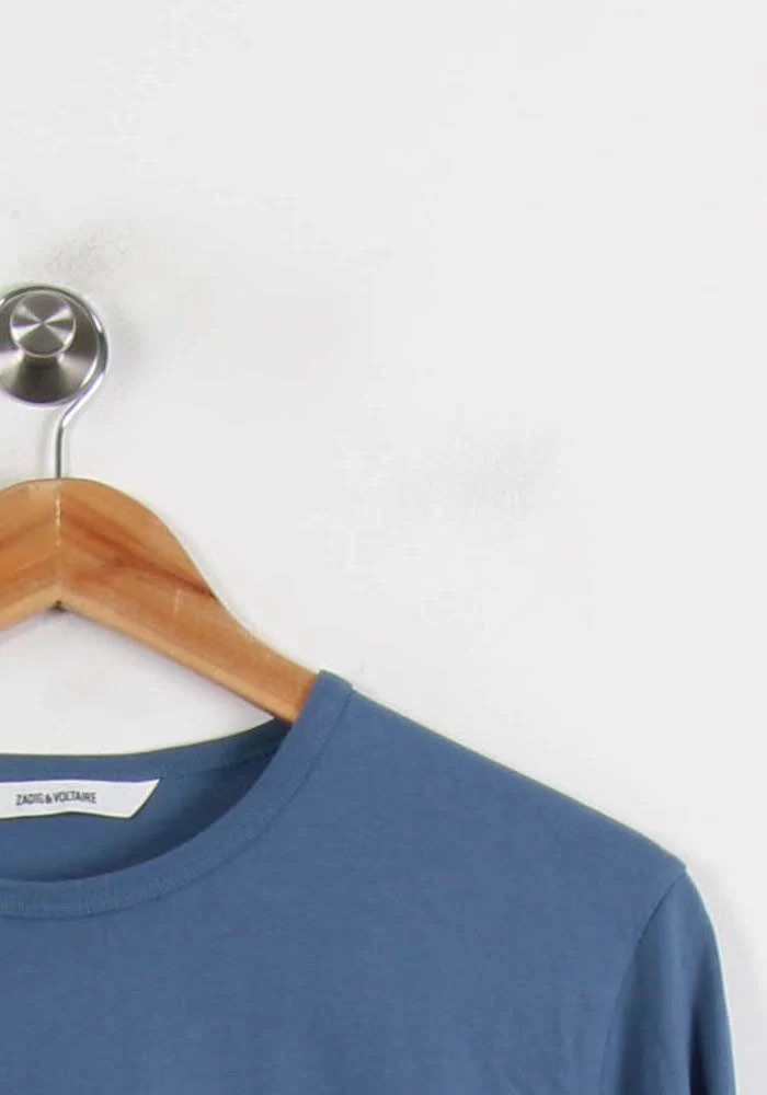 Tee-shirt Manches Longues Bleu - Taille XS/34 - Image 3