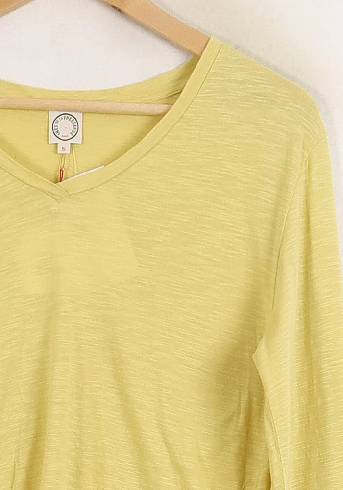 Tee-shirt Manches Longues Jaune - Taille S/36 - Image 3