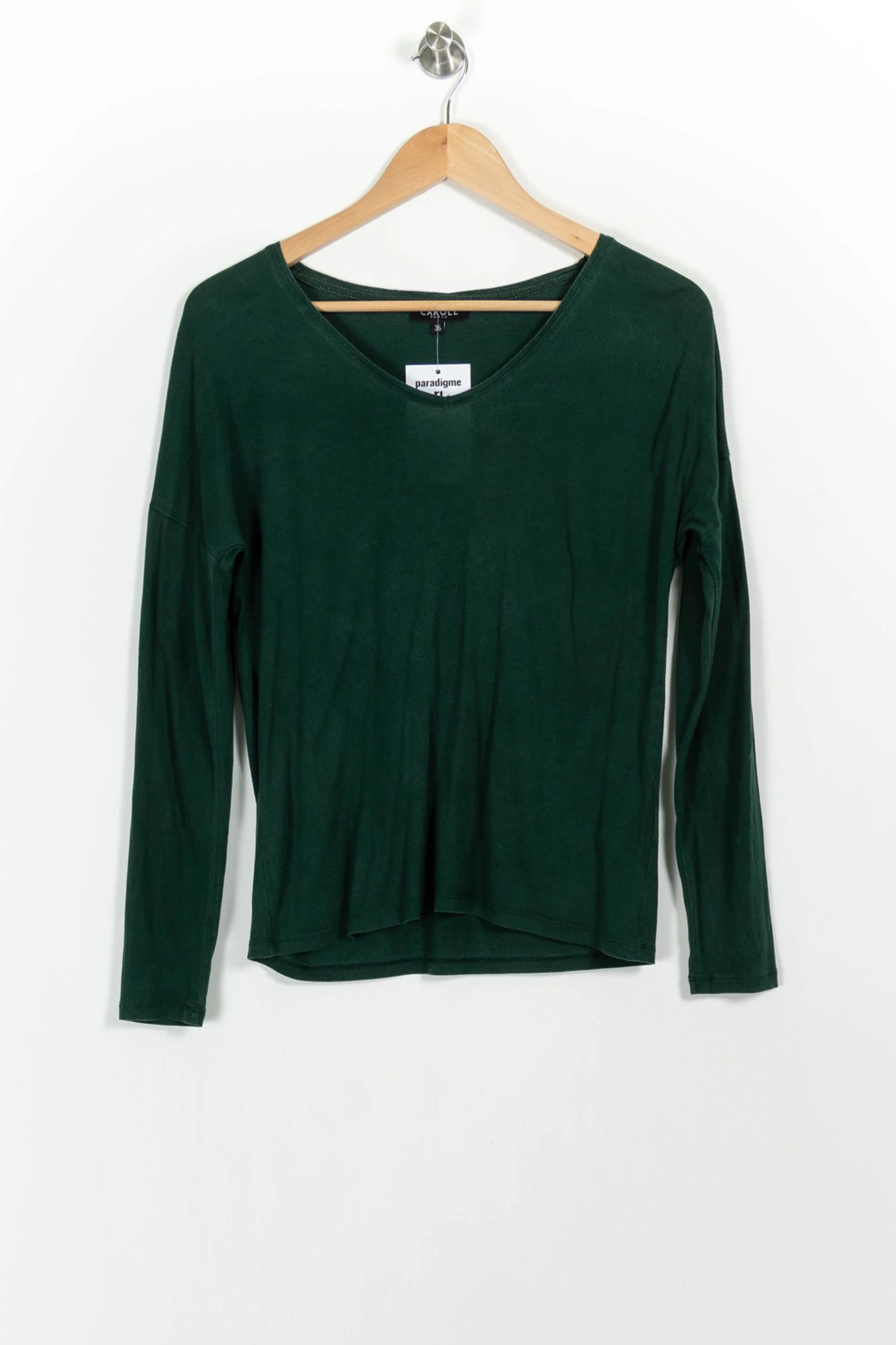 Tee-shirt Manches Longues Vert - Taille S/36 - Image 2