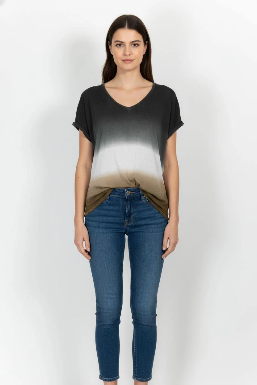 Tee-shirt Noir et Marron - Taille XL/42