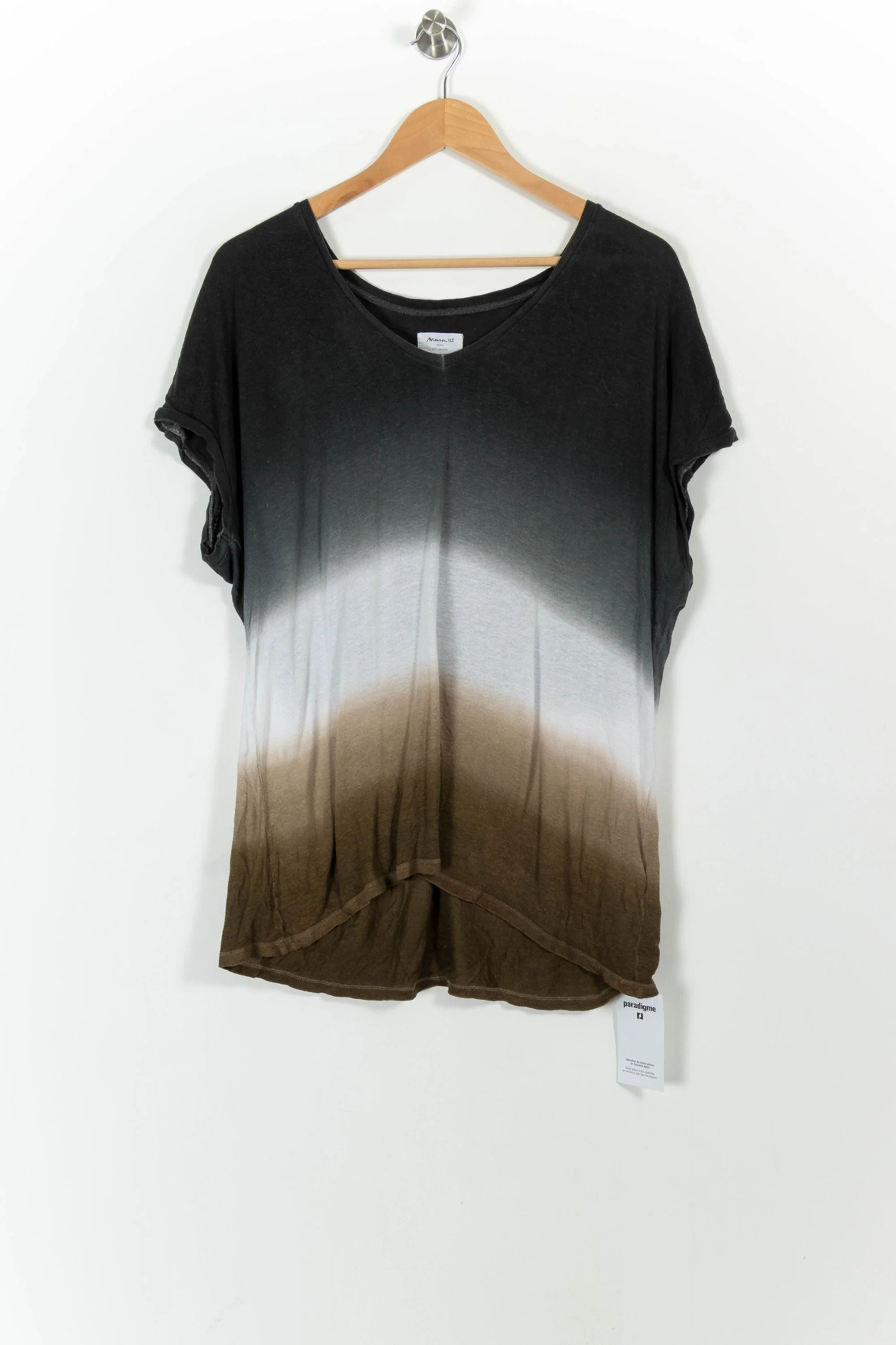 Tee-shirt Noir et Marron - Taille XL/42 - Image 2