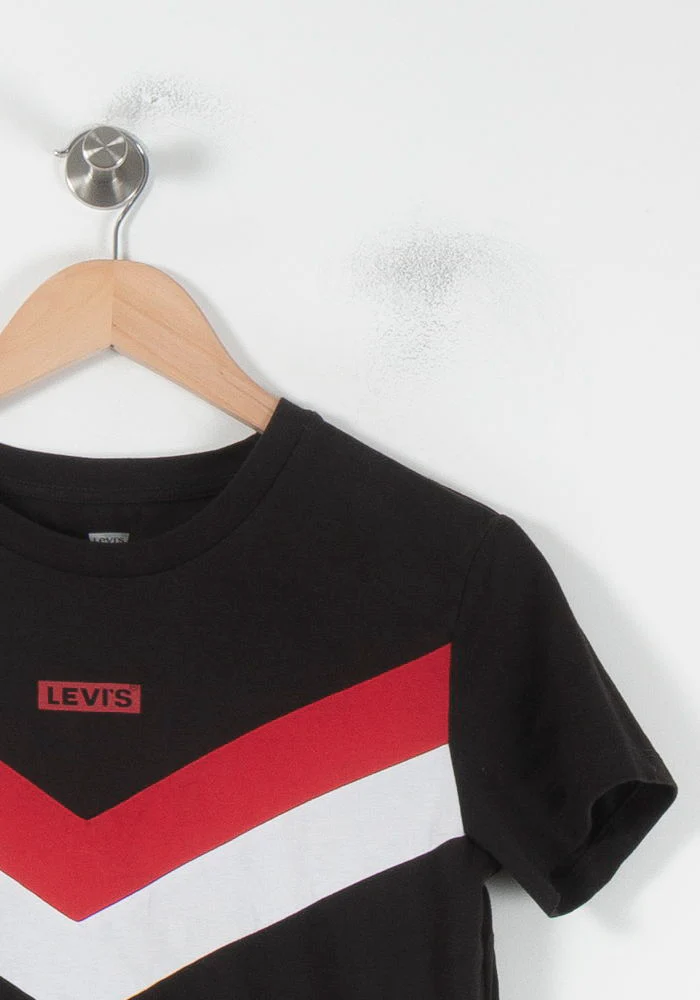 Tee-shirt Noir et Rouge - Taille XS/34 - Image 3
