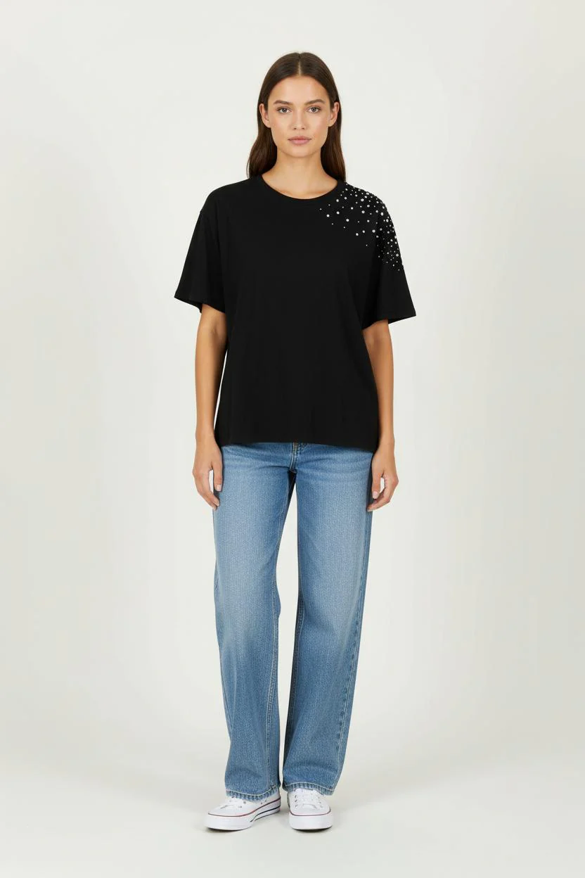 Tee-shirt Noir - Taille S/36