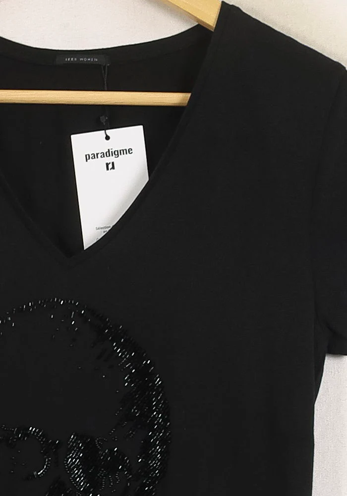 Tee-shirt Noir - Taille S/36 - Image 3