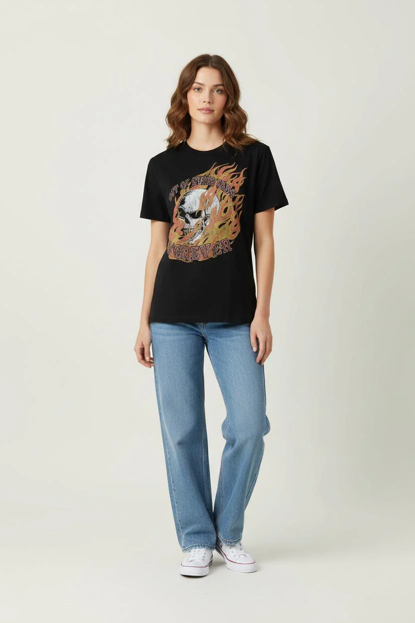Tee-shirt Noir - Taille XS/34