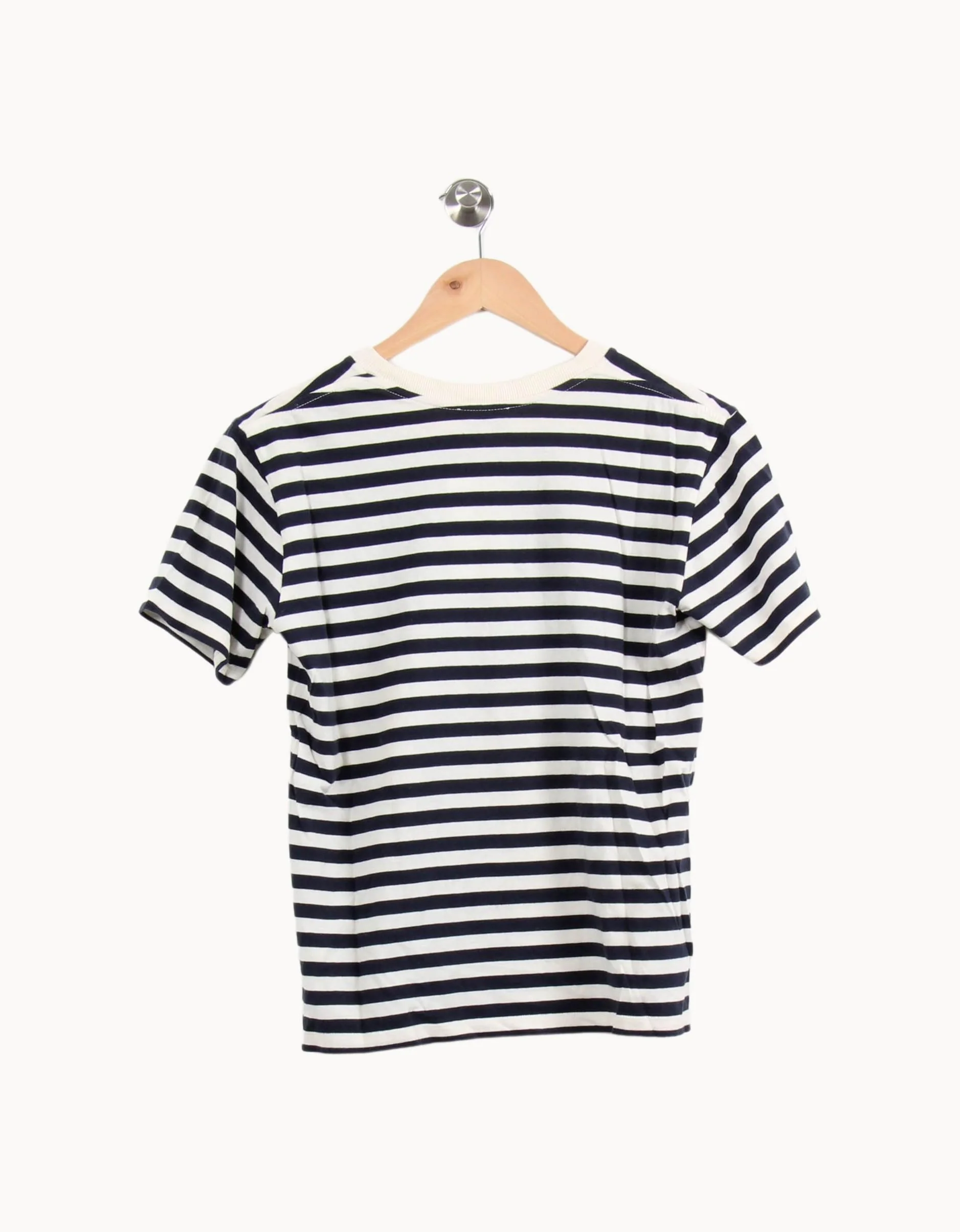 Tee-shirt Rayé Bleu Marine et Blanc - Taille S/36 - Image 4