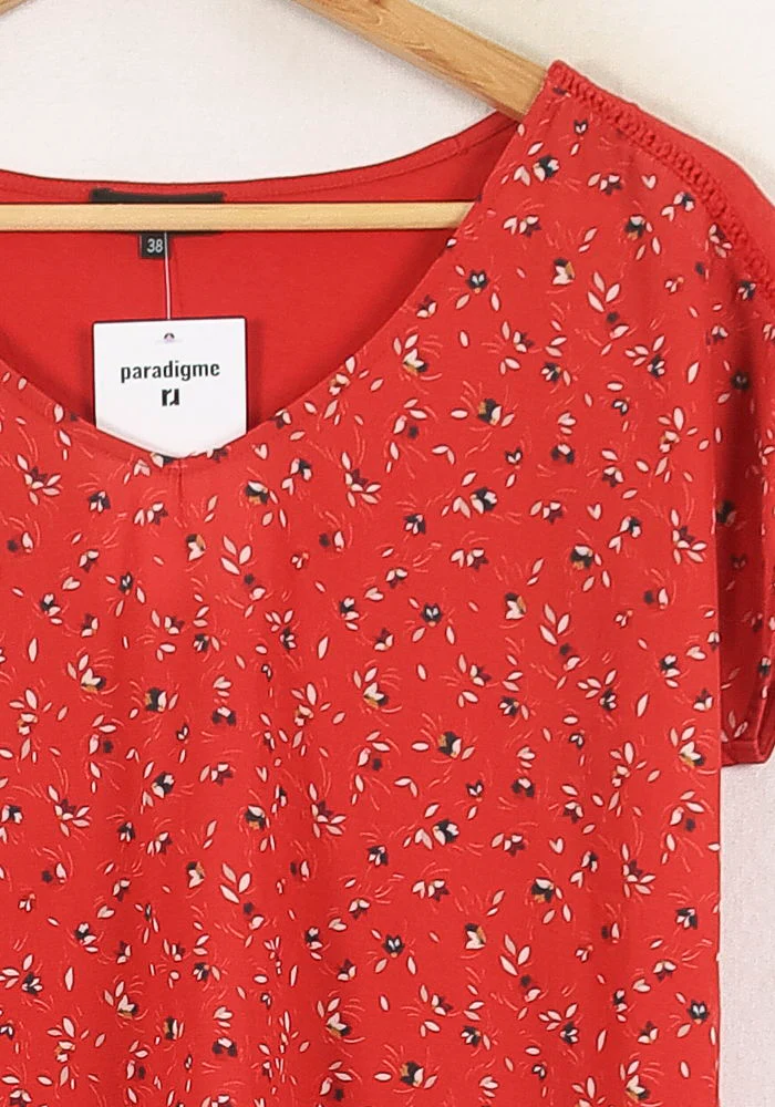Tee-shirt Rouge - Taille M/38 - Image 3