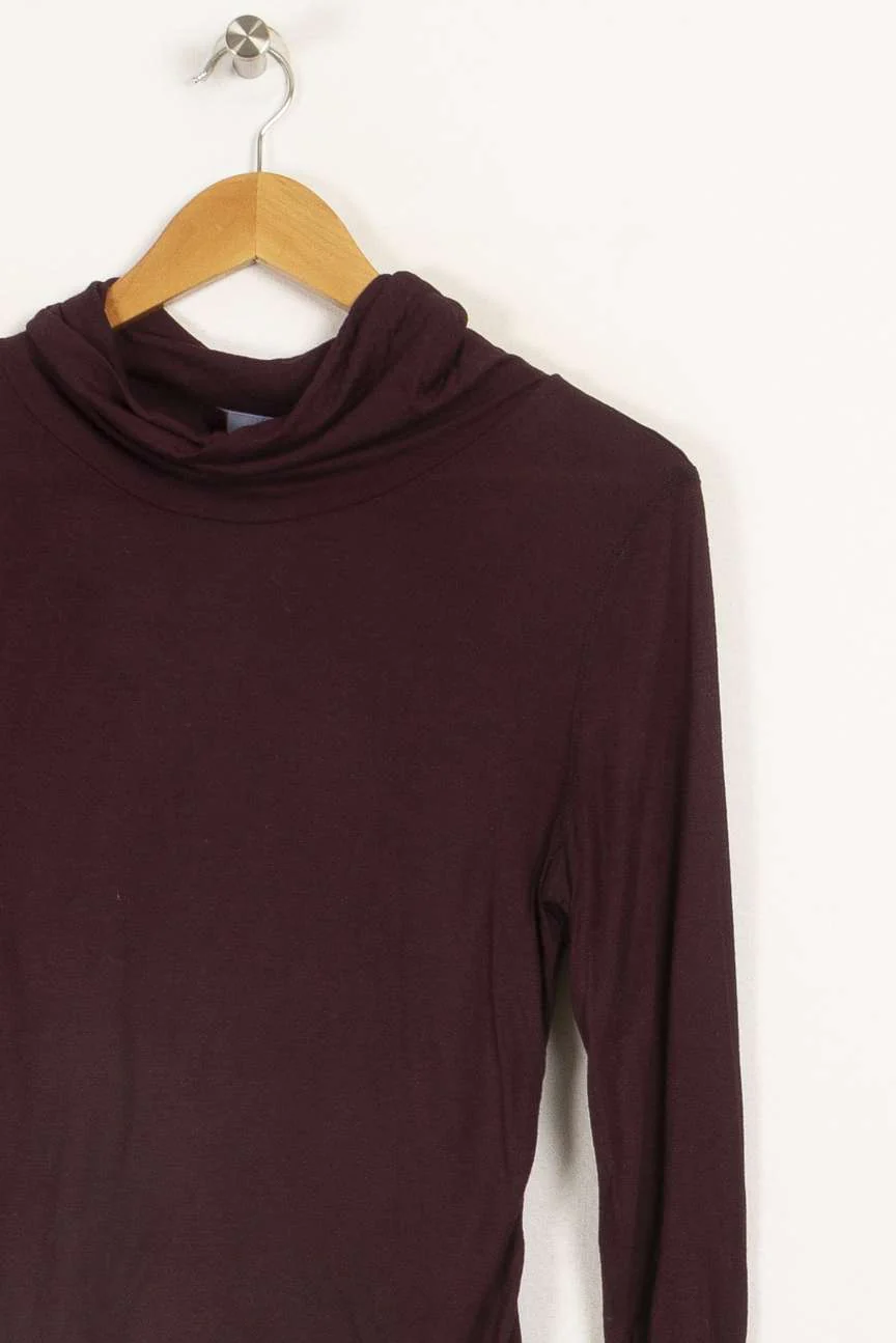 Top à col roulé violet - Taille XXL/44 - Image 3
