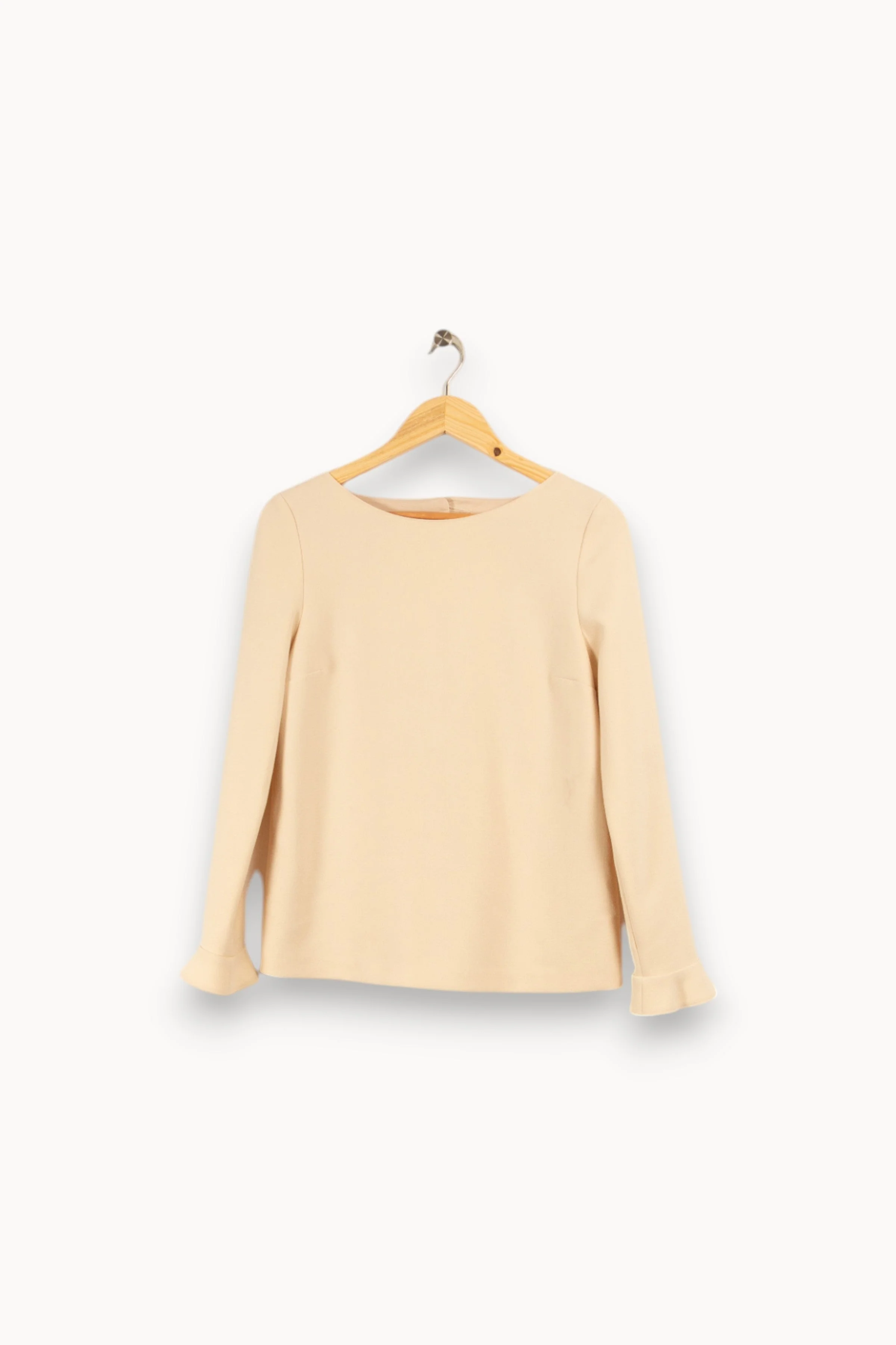 Top à manches longues beige - Taille S/36 - Image 2
