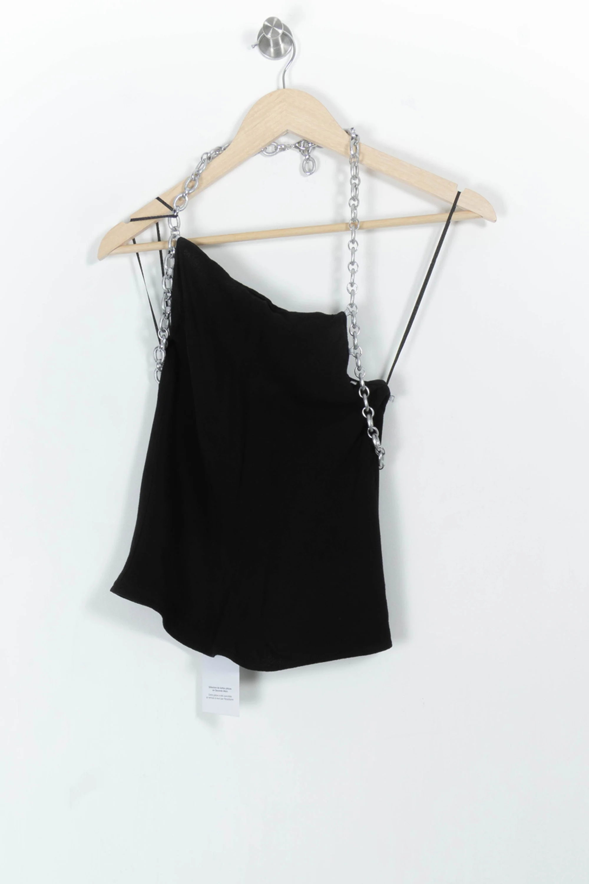 Top Asymétrique Noir - Taille XS/34 - Image 2