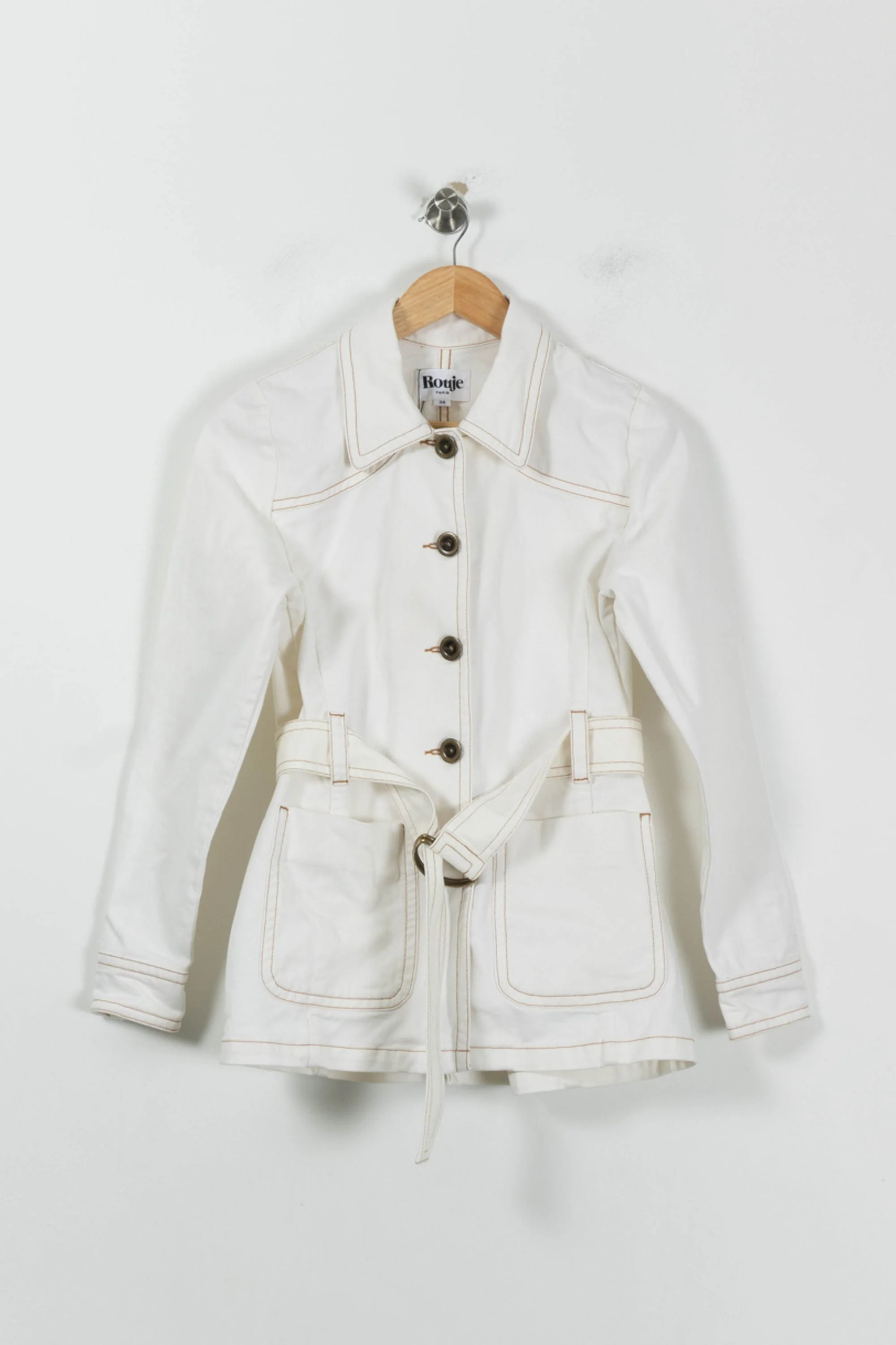Trench Blanc - Taille S/36 - Image 2