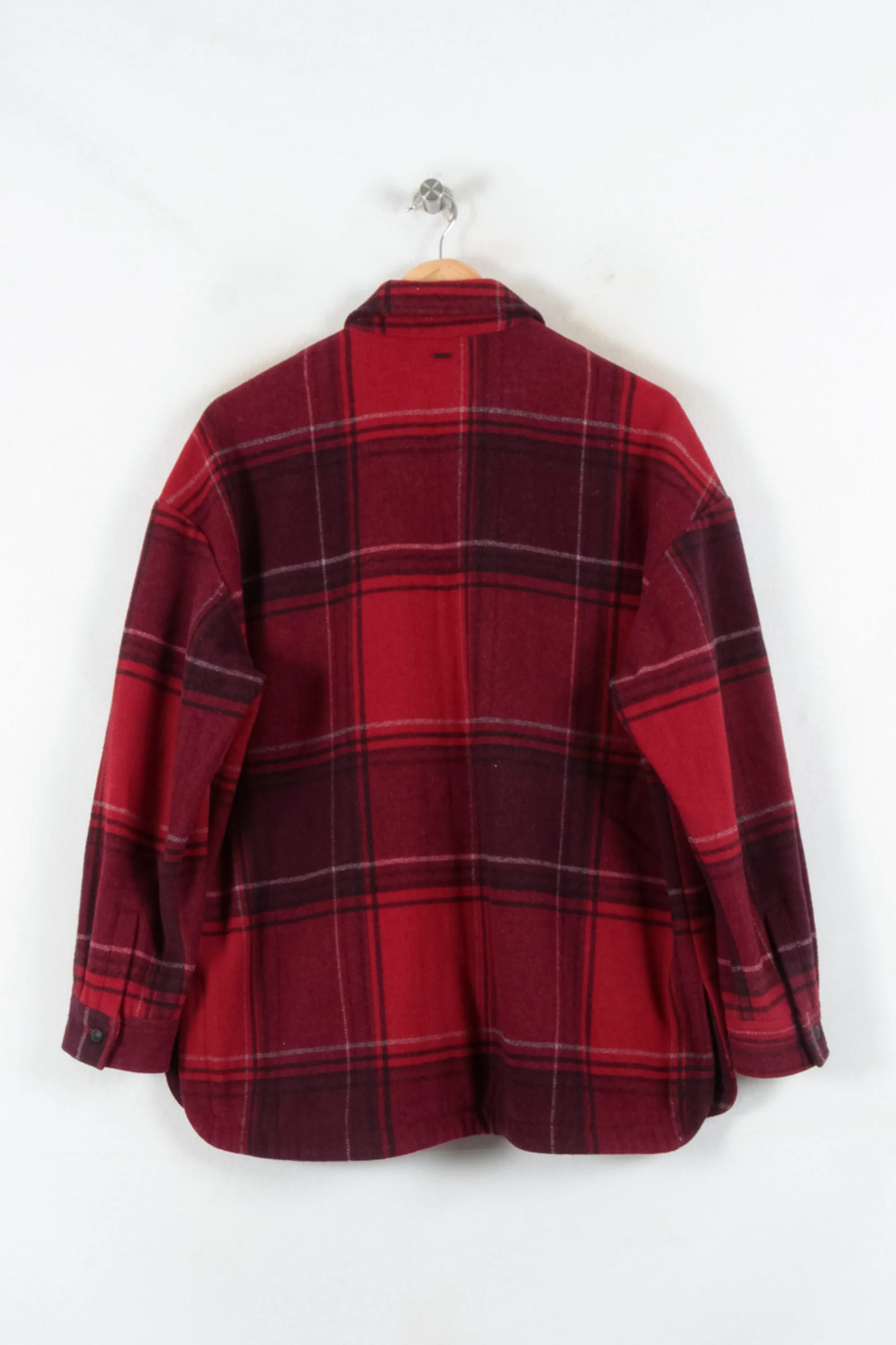 Veste à Carreaux Rouge et Bordeaux - Taille M/38 - Image 4