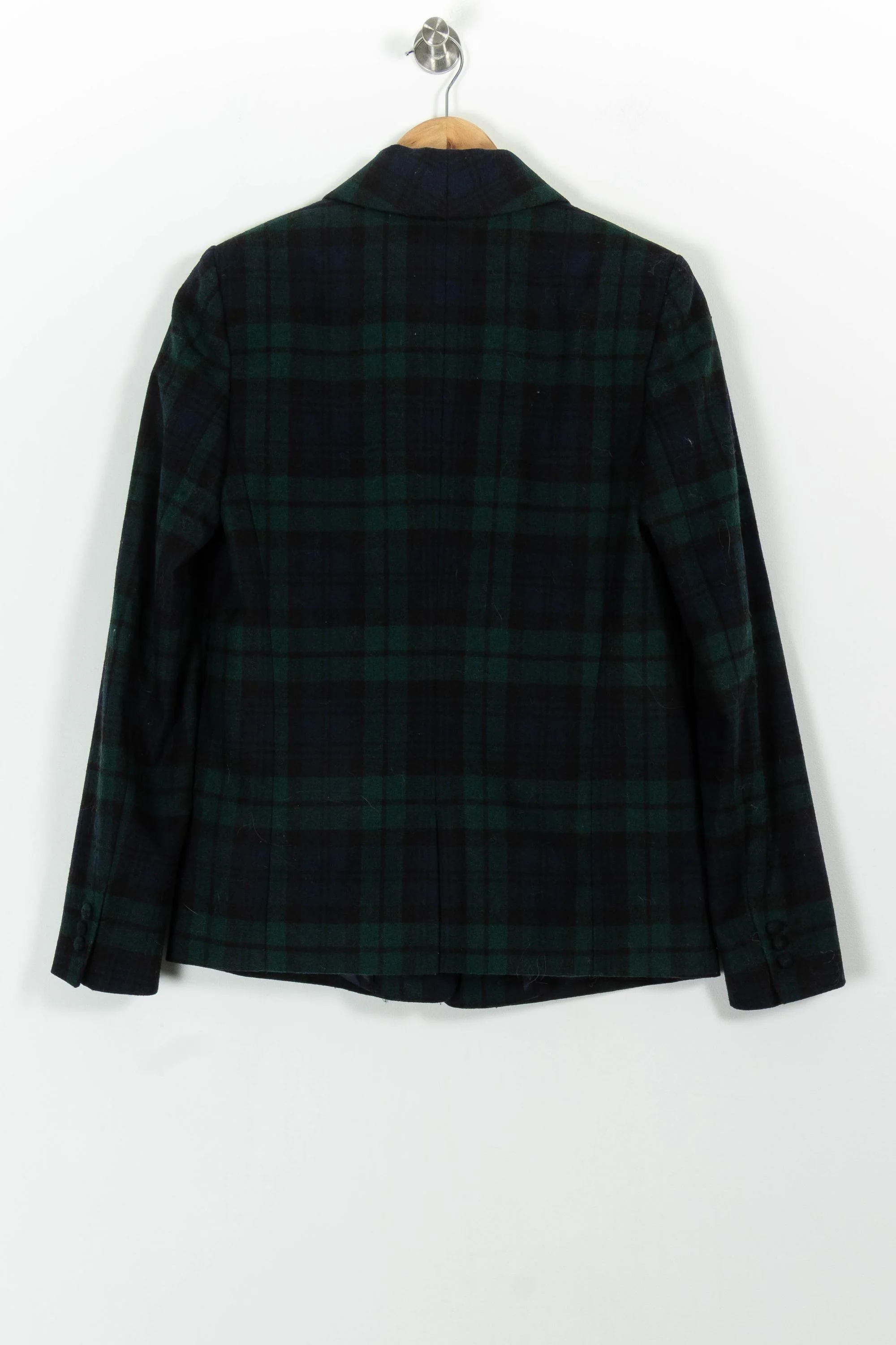 Veste à Carreaux Verte et Noire - Taille M/38 - Image 4